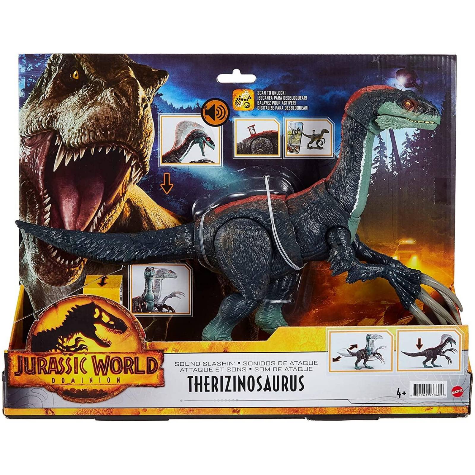 Jurassic World Dominion Sonido de Golpe de Cola Therizinosaurus 