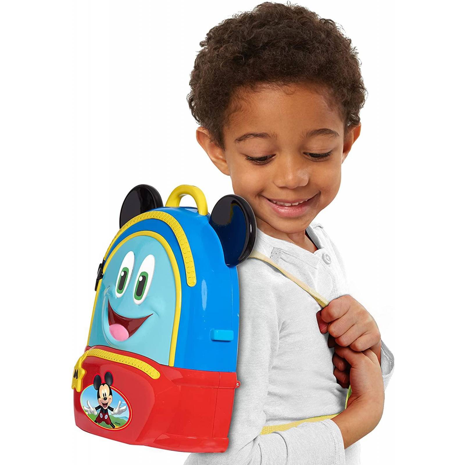 Mochila Disney Junior Mickey Mouse Funhouse Adventures de 5 piezas con luces y accesorios de sonidos 