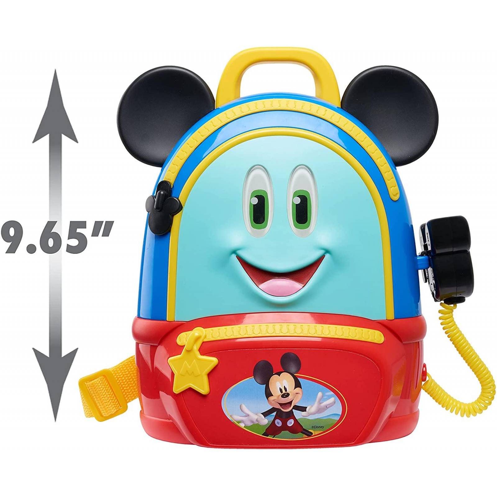 Mochila Disney Junior Mickey Mouse Funhouse Adventures de 5 piezas con luces y accesorios de sonidos 