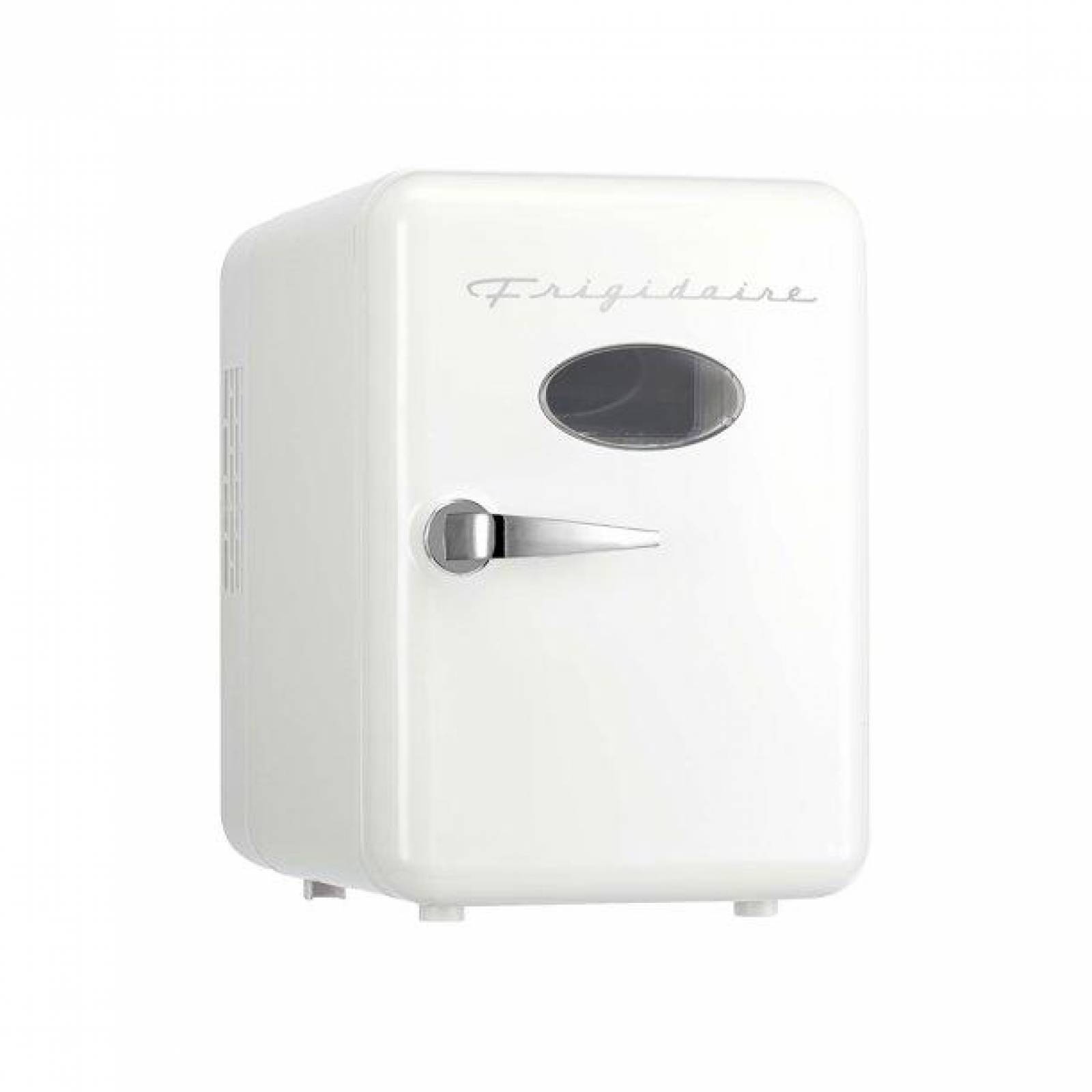 Frigidaire EFMIS137-WHITE Mini refrigerador, retro, 6 latas, blanco 