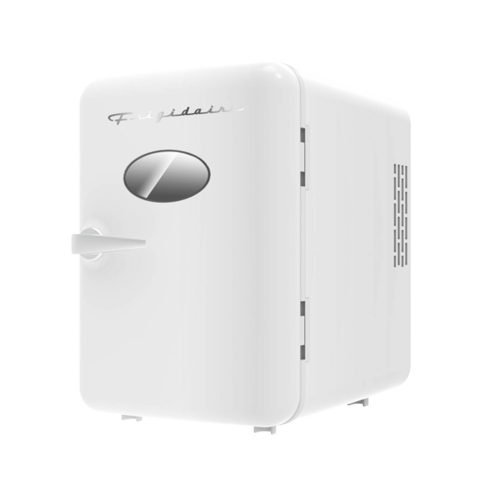 Frigidaire EFMIS137-WHITE Mini refrigerador, retro, 6 latas, blanco 