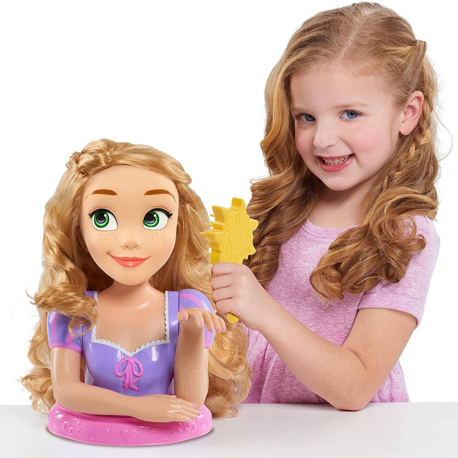 Disney Just Play - Cabezal de Rapunzel, 13 piezas 