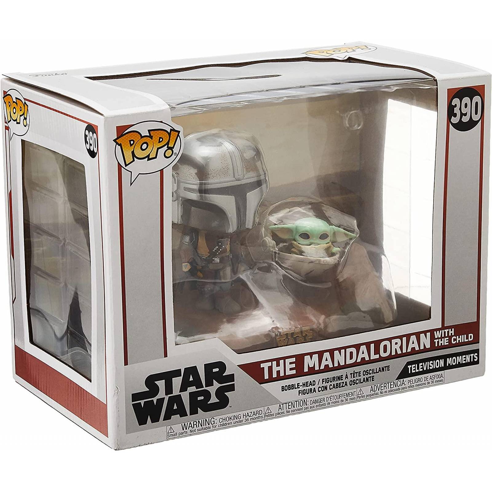 Funko Pop! Moment Star Wars: The Mandalorian - Mandalorian & The Child #390. Figura coleccionable