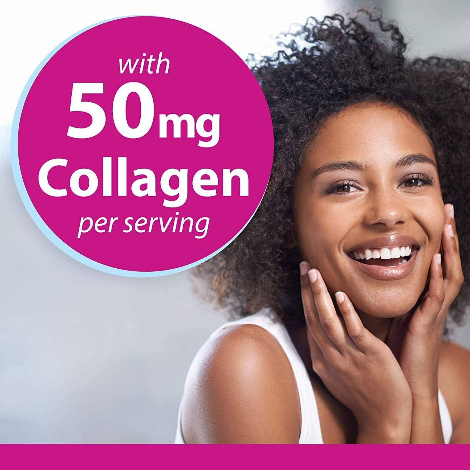 Nature´s Bounty. Multivitamínico en gomitas para mujer, frambuesa, colágeno 50mg, 80u 