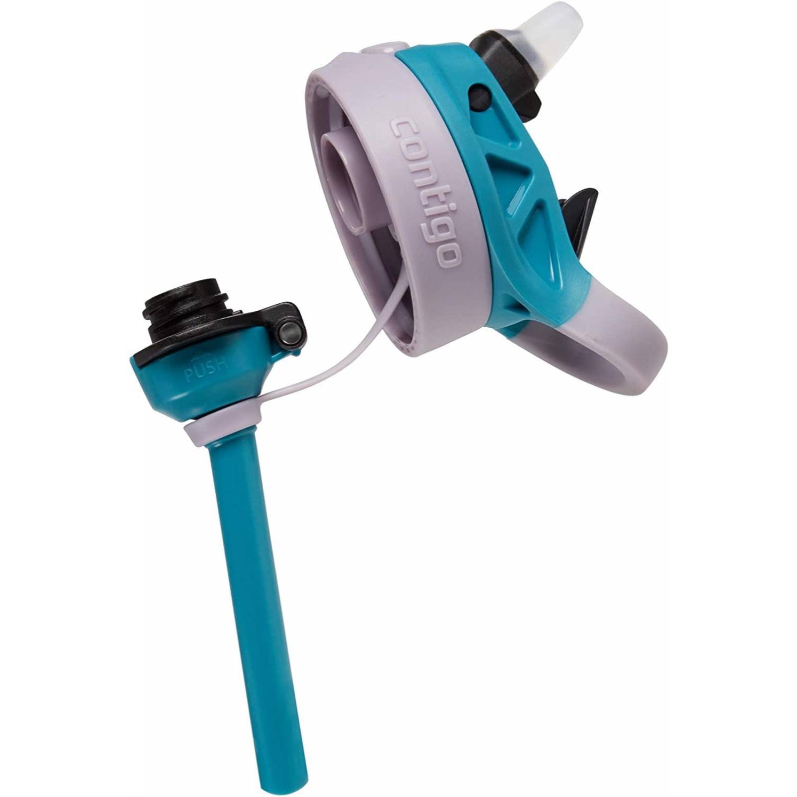 Contigo Kids Botella de agua de acero inoxidable con AUTOSPOUT, 13 oz, Taro & Juniper