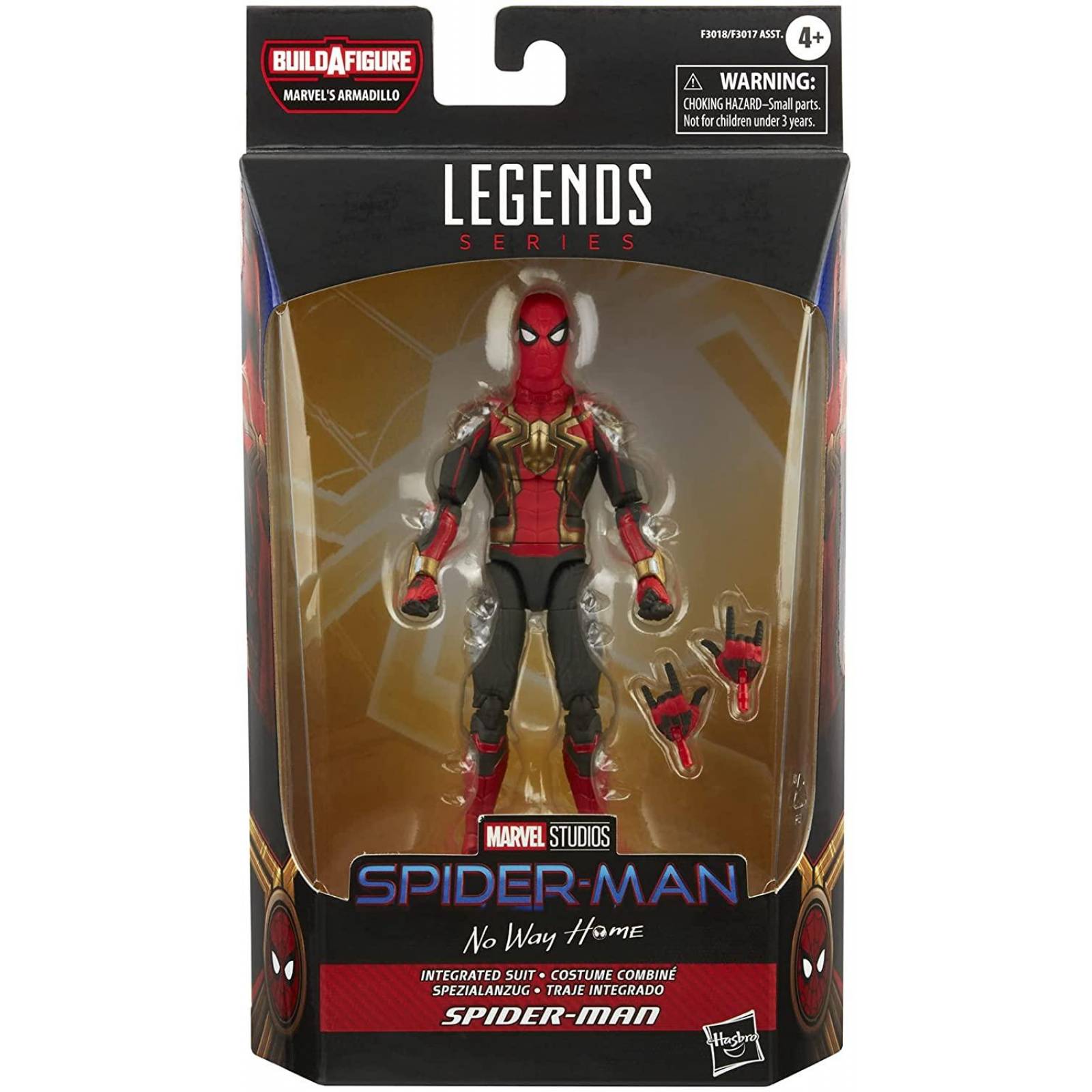 Spider-Man Marvel Legends Series Traje integrado Figura de acción 6 pulgadas 