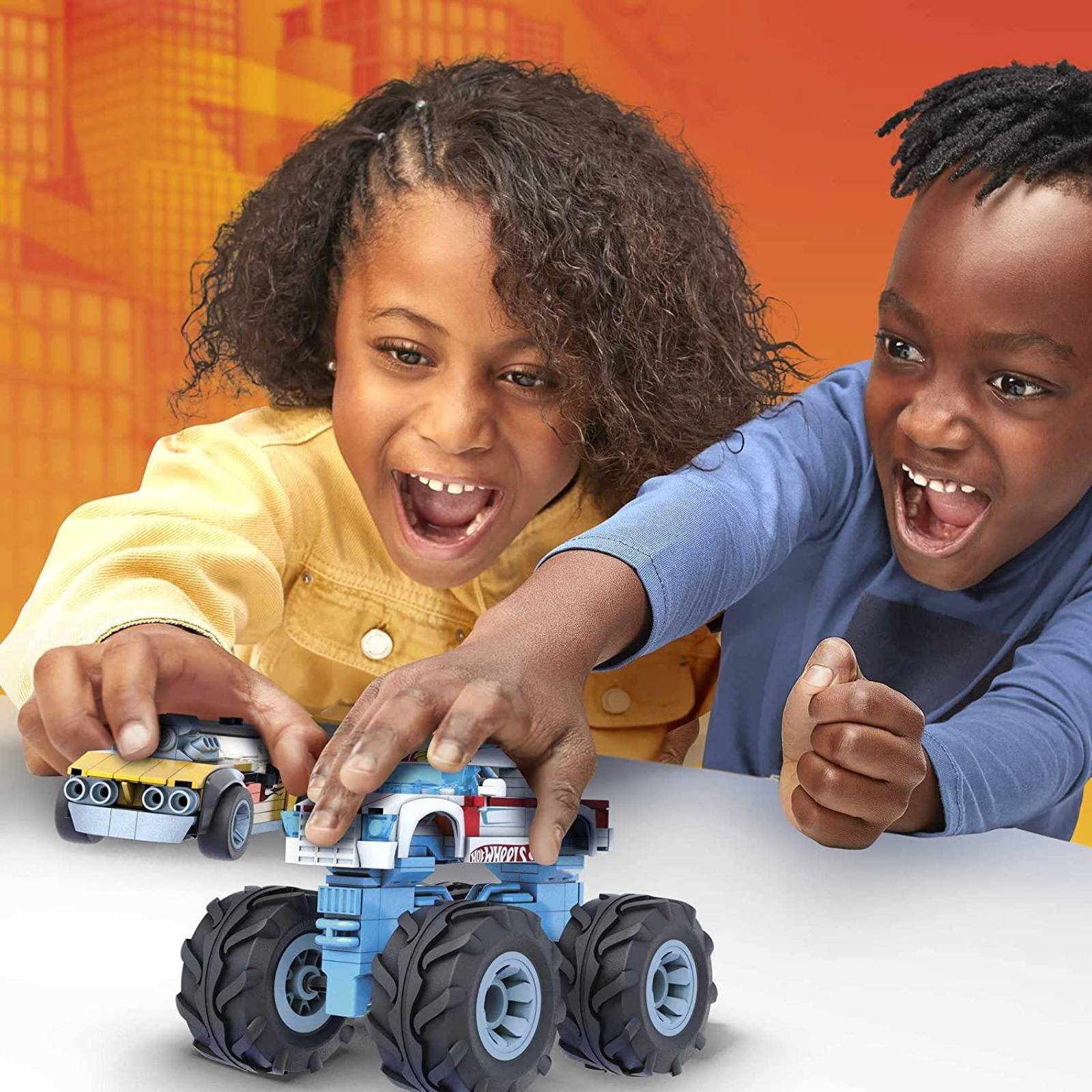 MEGA CONSTRUX Hot Wheels Monster Trucks Rodger Dodger & Hot Wheels 