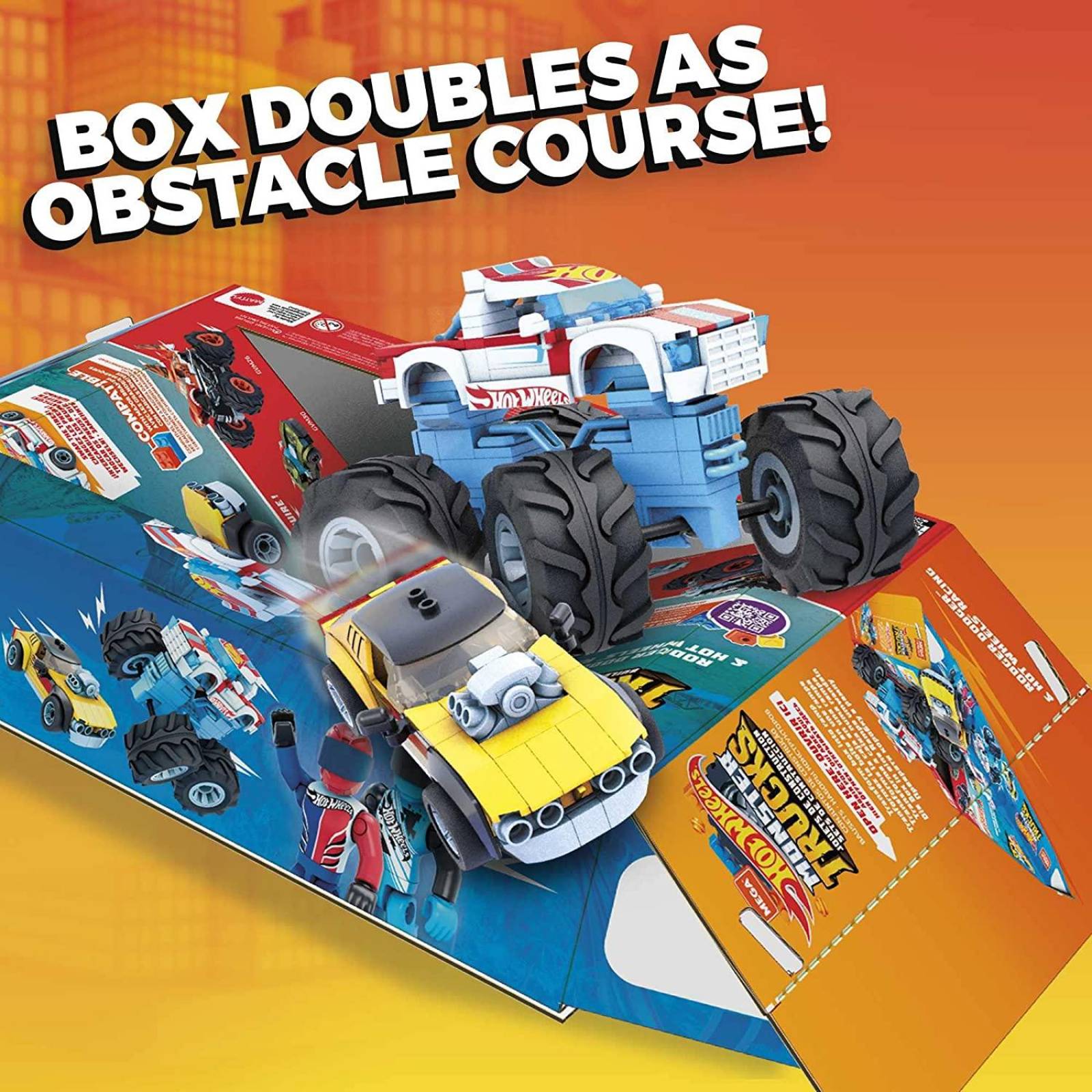MEGA CONSTRUX Hot Wheels Monster Trucks Rodger Dodger & Hot Wheels 