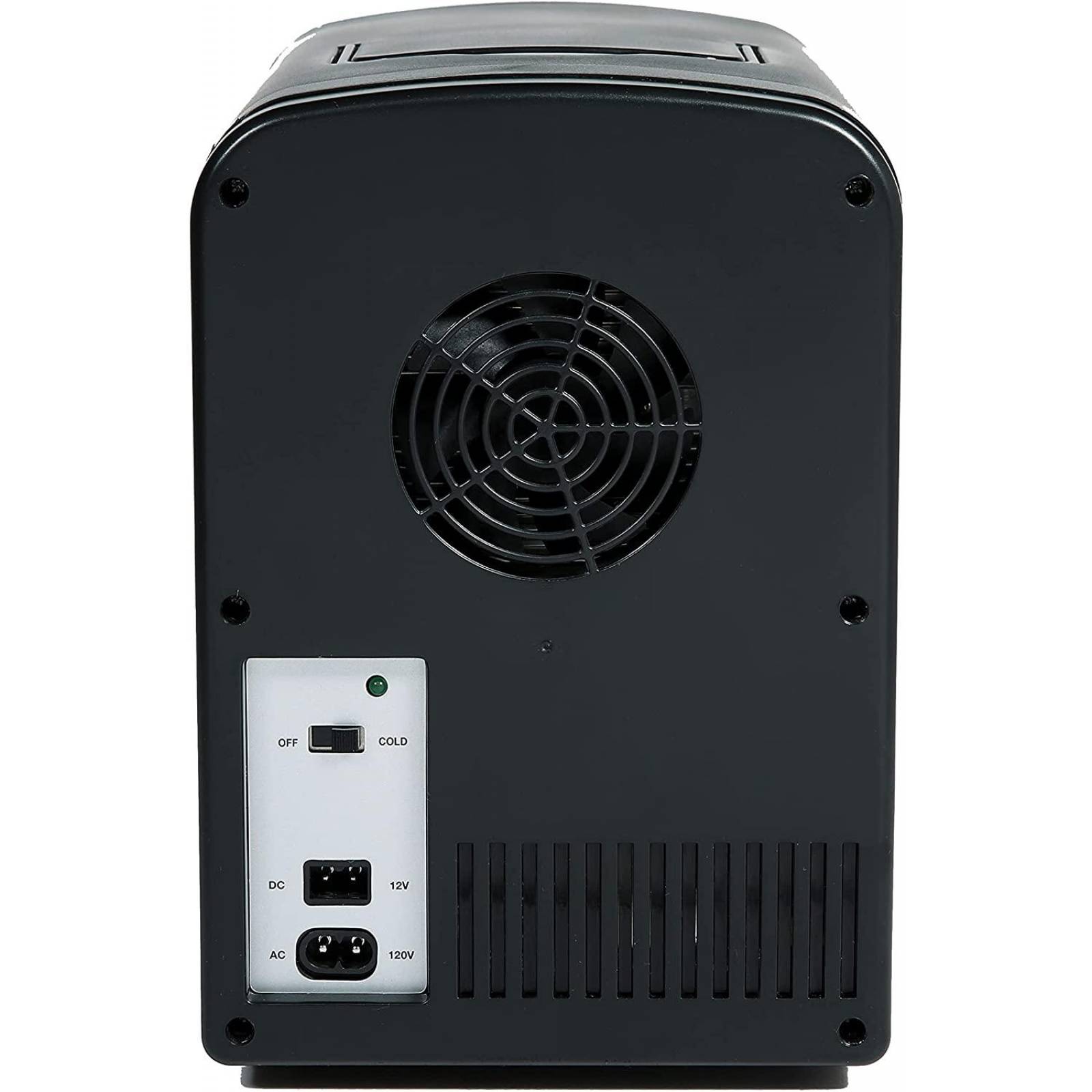 Frigidaire EFMIS175-BLACK Mini refrigerador portátil, retro, 6 latas, negro 