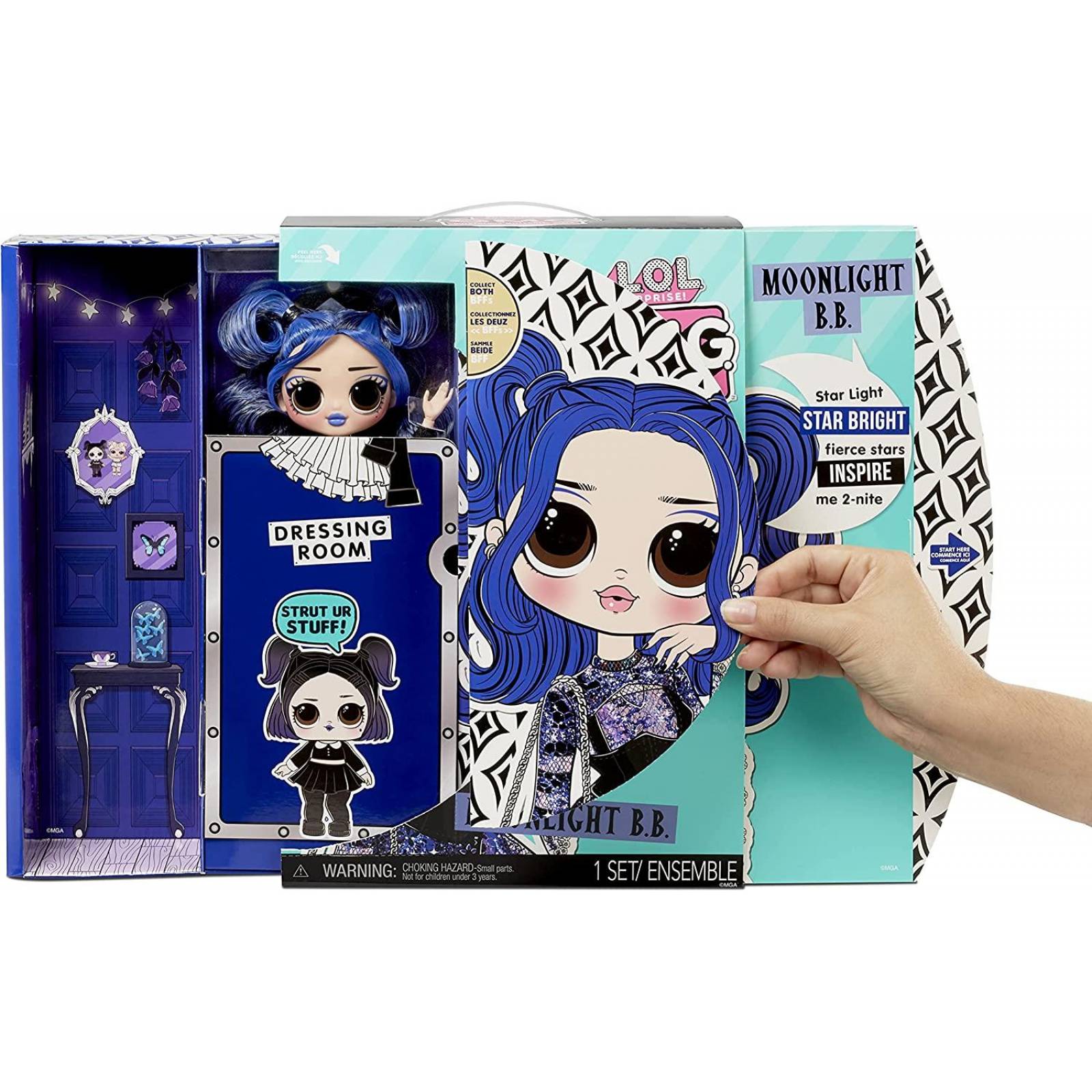 LOL Surprise OMG Moonlight B.B. Fashion Doll con 20 sorpresas