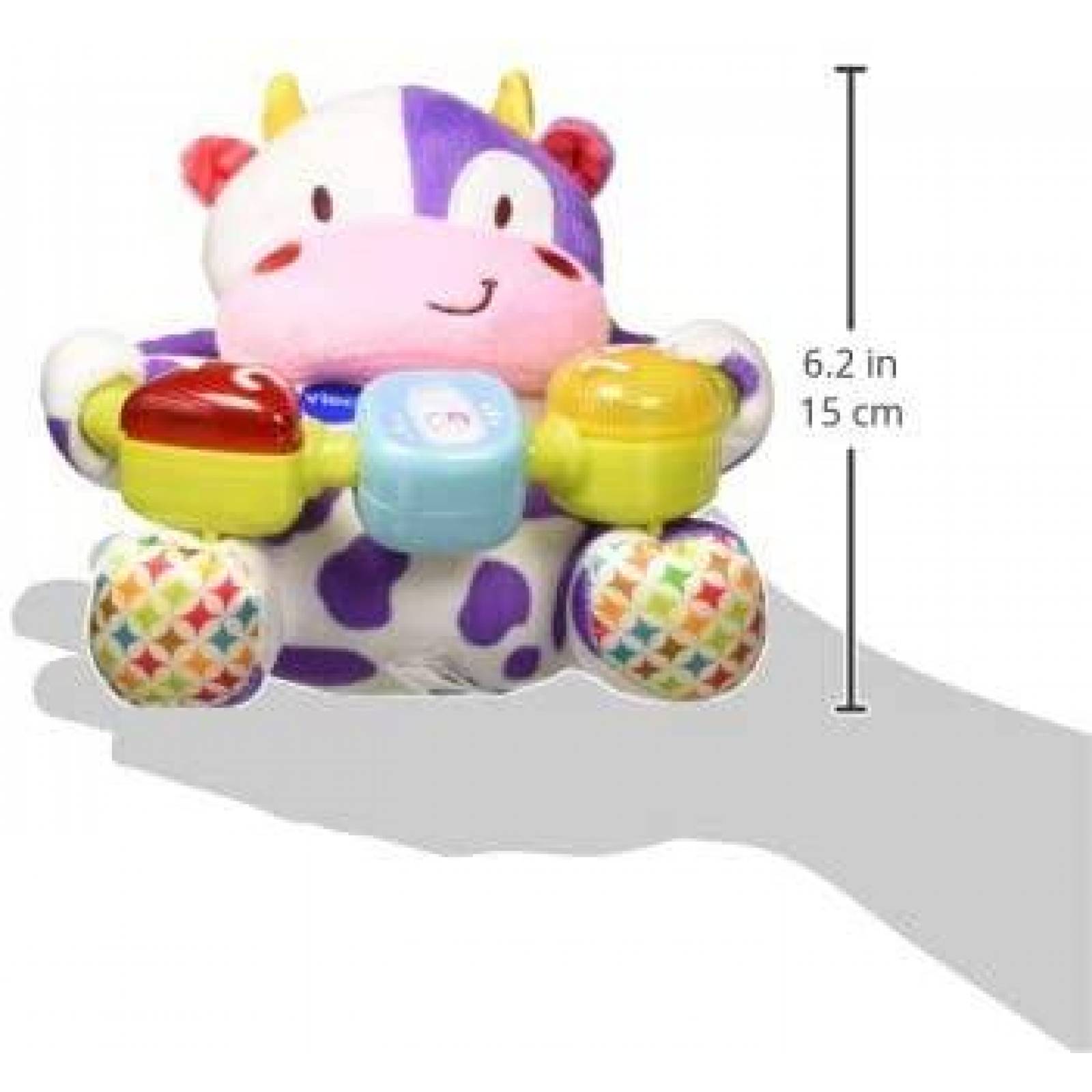 VTech Baby Lil 'Critters - Vaca Peluche con cuentas musicales, púrpura 