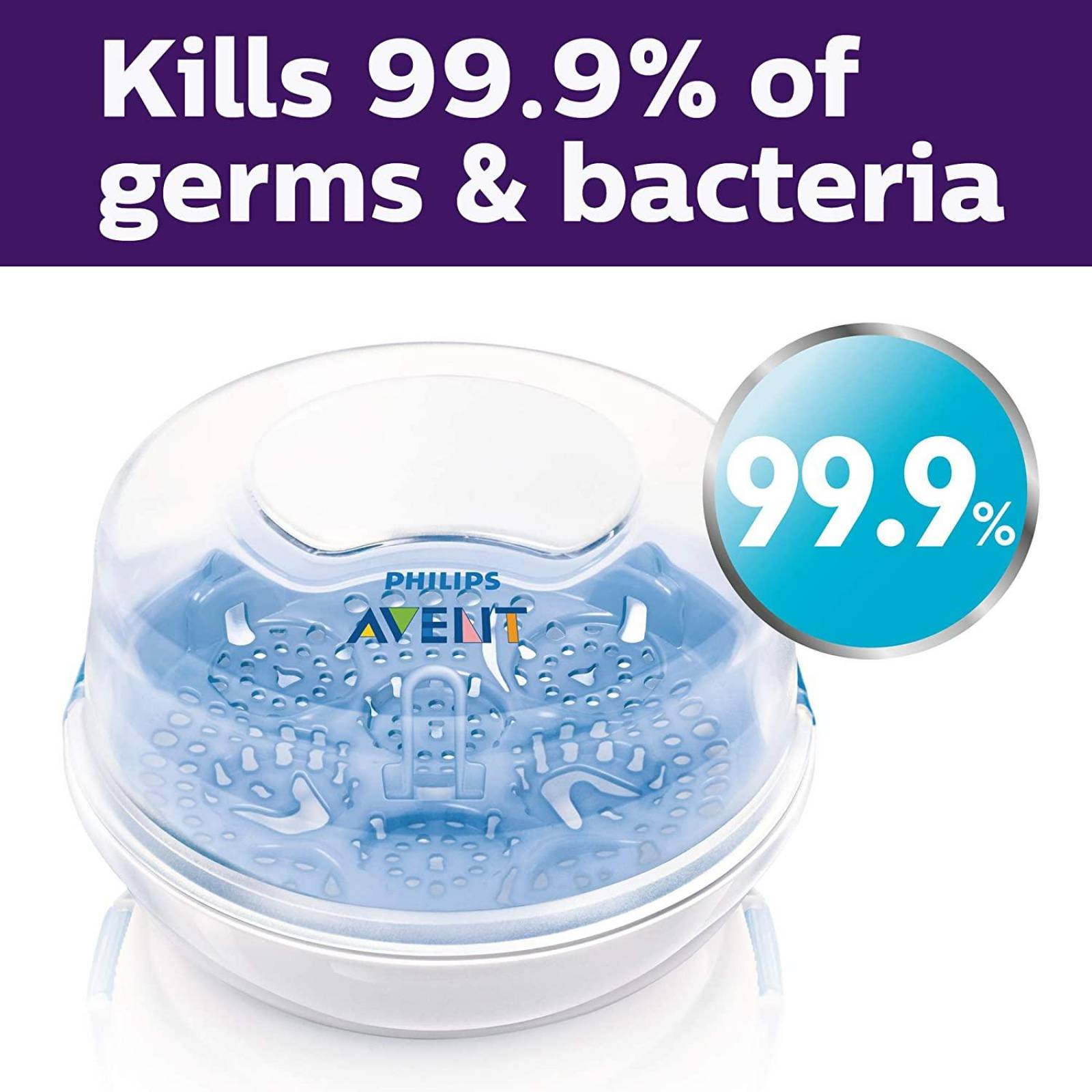 Philips AVENT Esterilizador de vapor de microondas para biberones SCF281/05