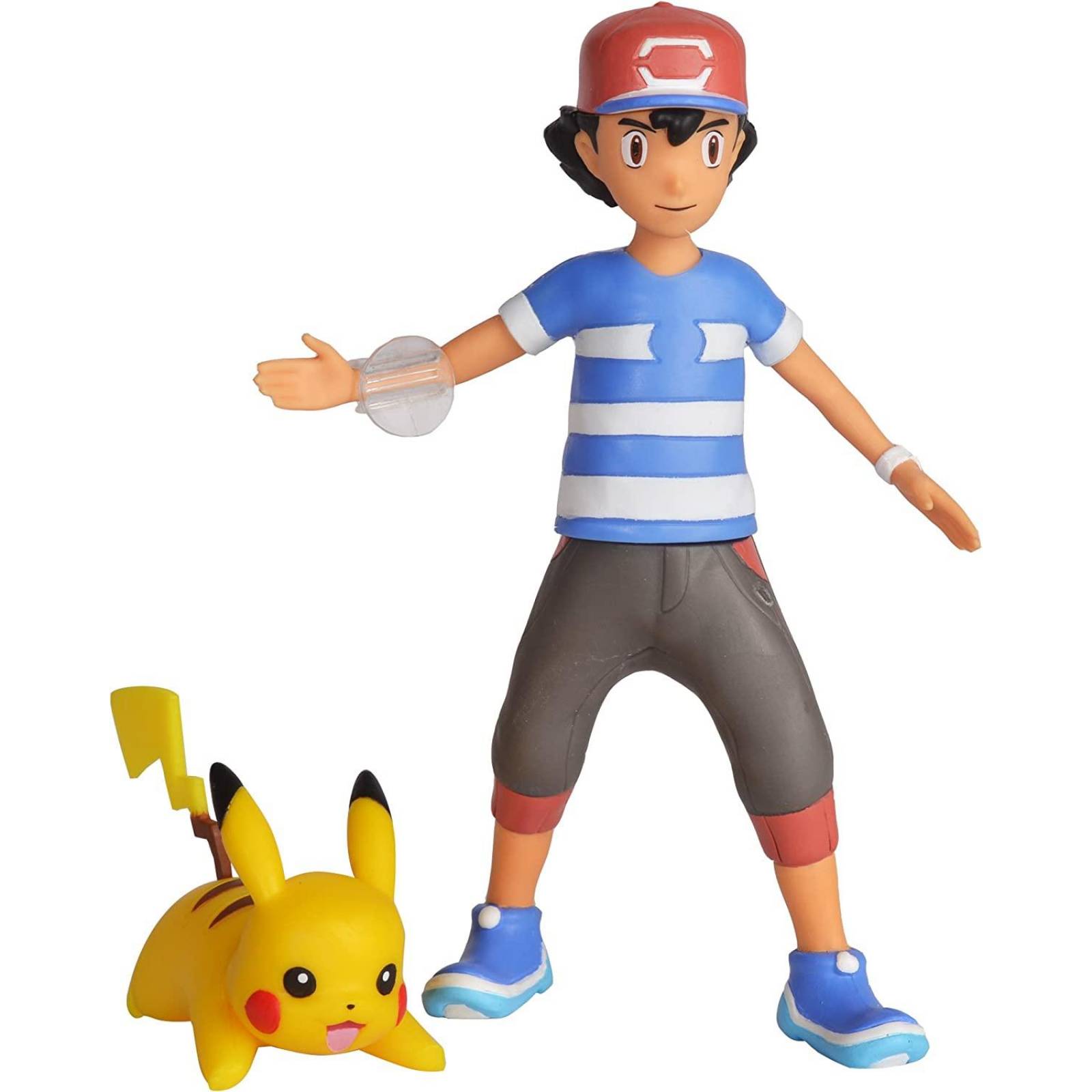 Pokemon Figura de Acción Ash 4.5 in y Pikachu 2in