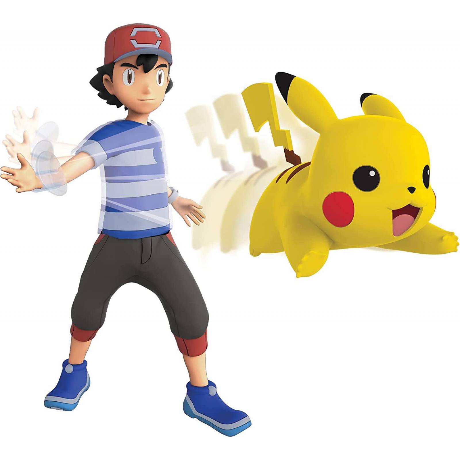 Pokemon Figura de Acción Ash 4.5 in y Pikachu 2in
