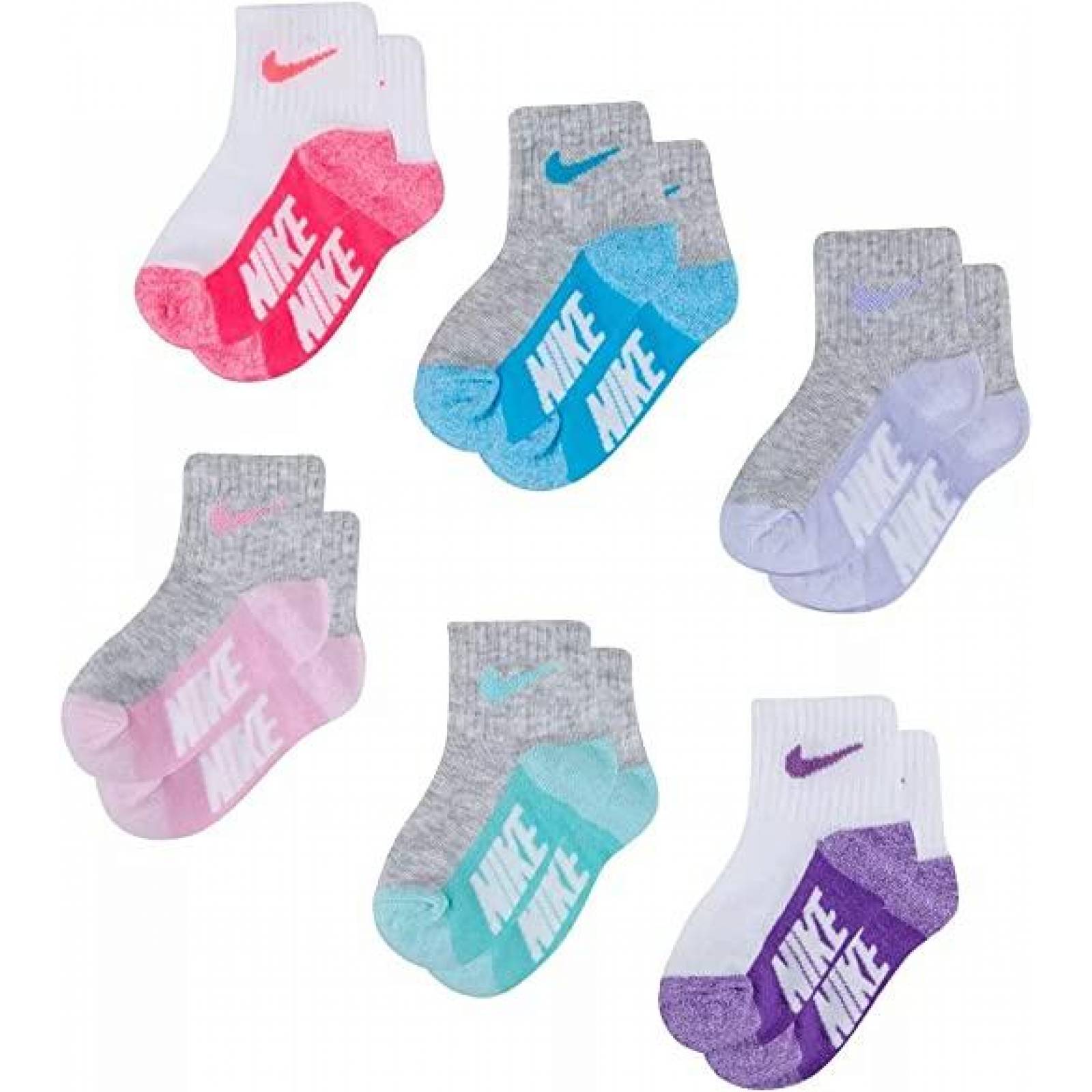 Calcetínes nike para bebé 12-24M, 6pack
