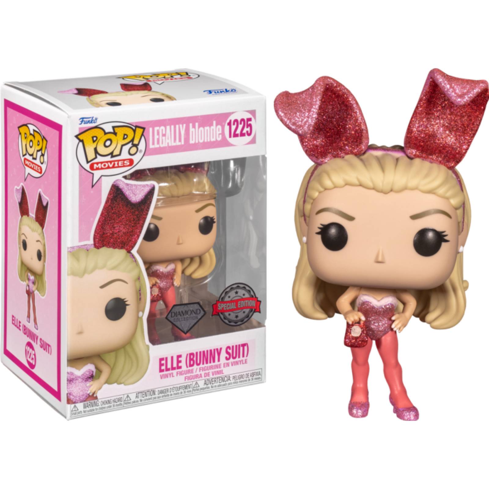 Legally Blonde Elle Woods Bunny Diamond Glitter Pop! #1225 