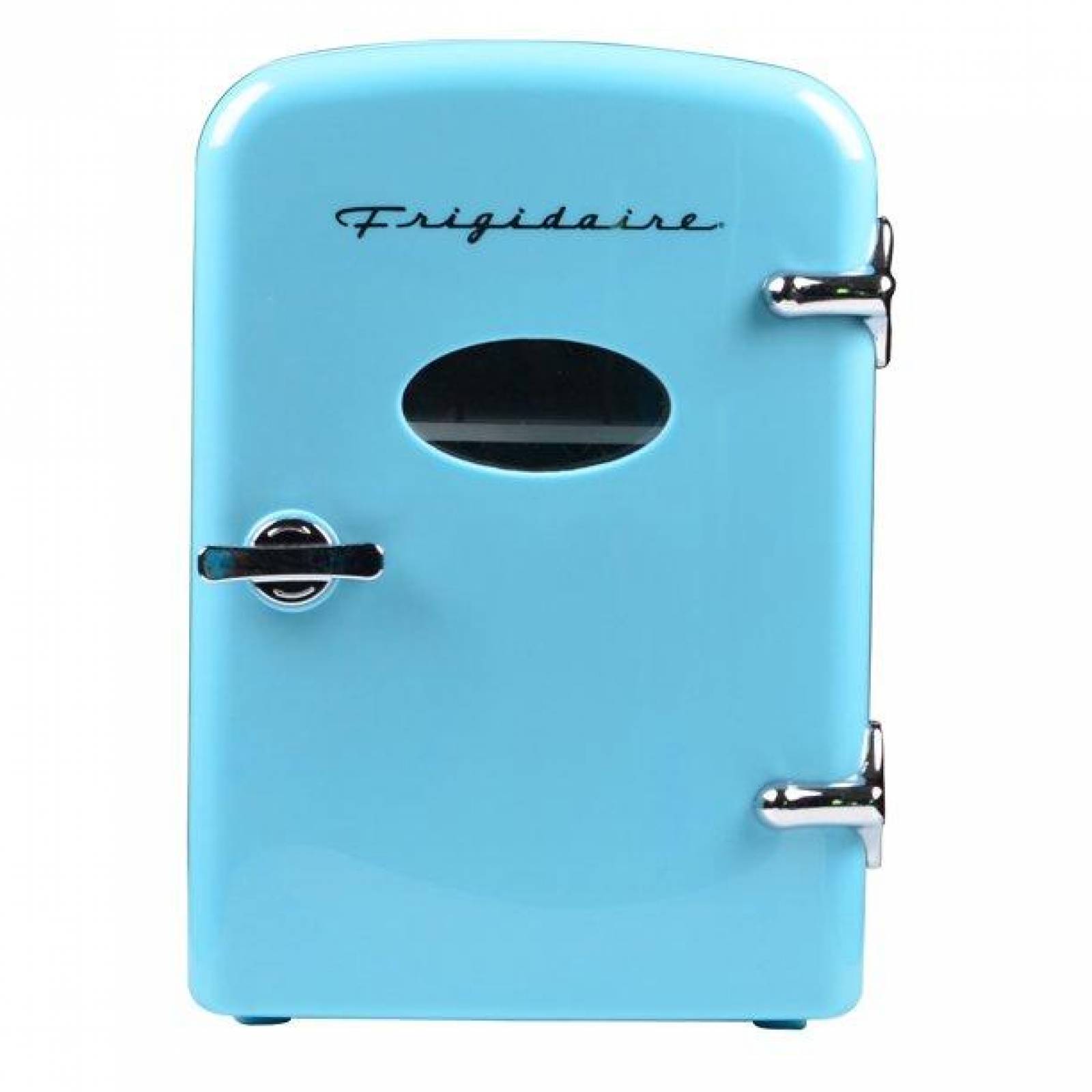 Frigidaire EFMIS129-BLUE Mini refrigerador portátil, retro, 6 latas, azul 