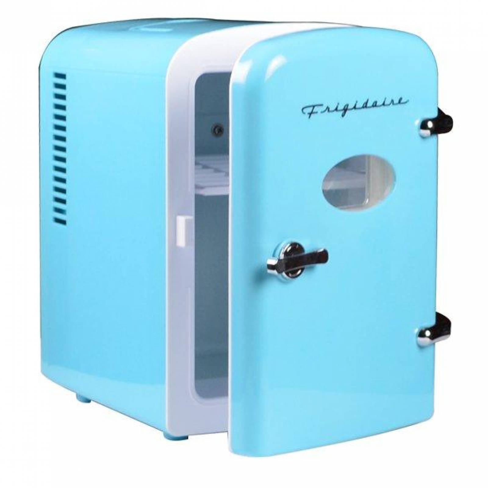 Frigidaire EFMIS129-BLUE Mini refrigerador portátil, retro, 6 latas, azul 