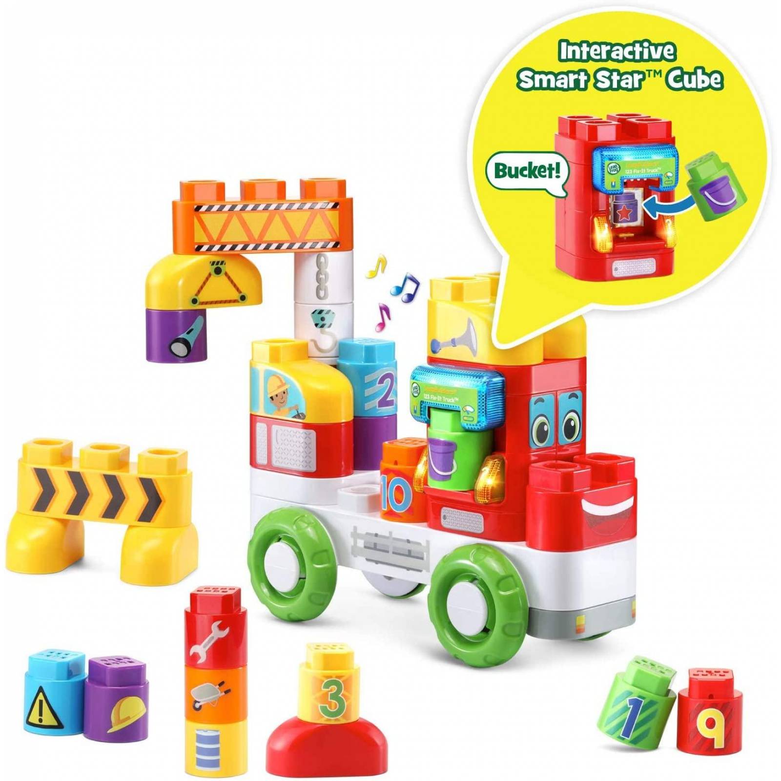 LeapFrog LeapBuilders 123 - Camión fix-it, multicolor 