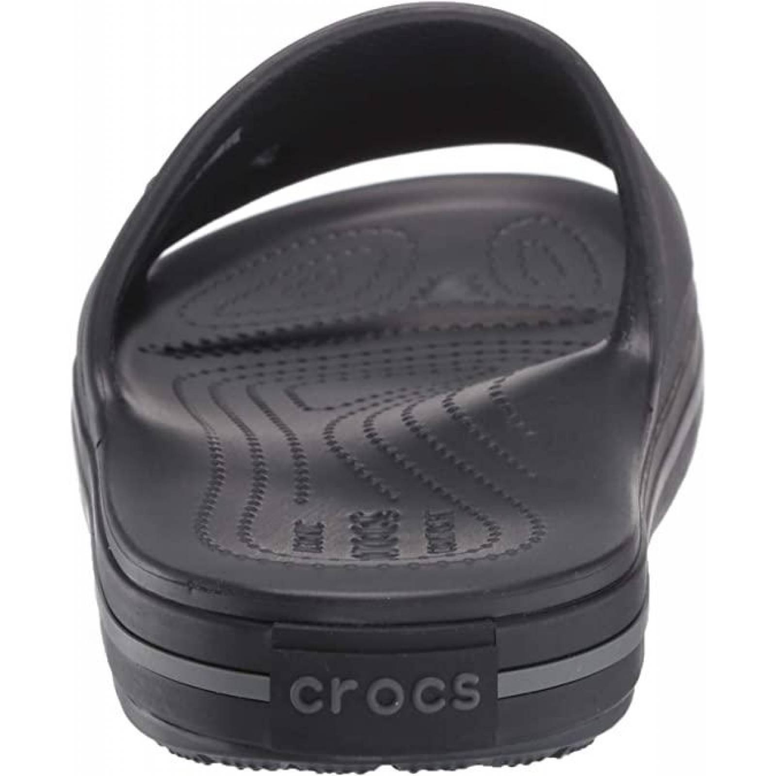 Crocs Unisex Crocband III Slide Sandalias, Black/Graphite, 9 Men/11 Women 