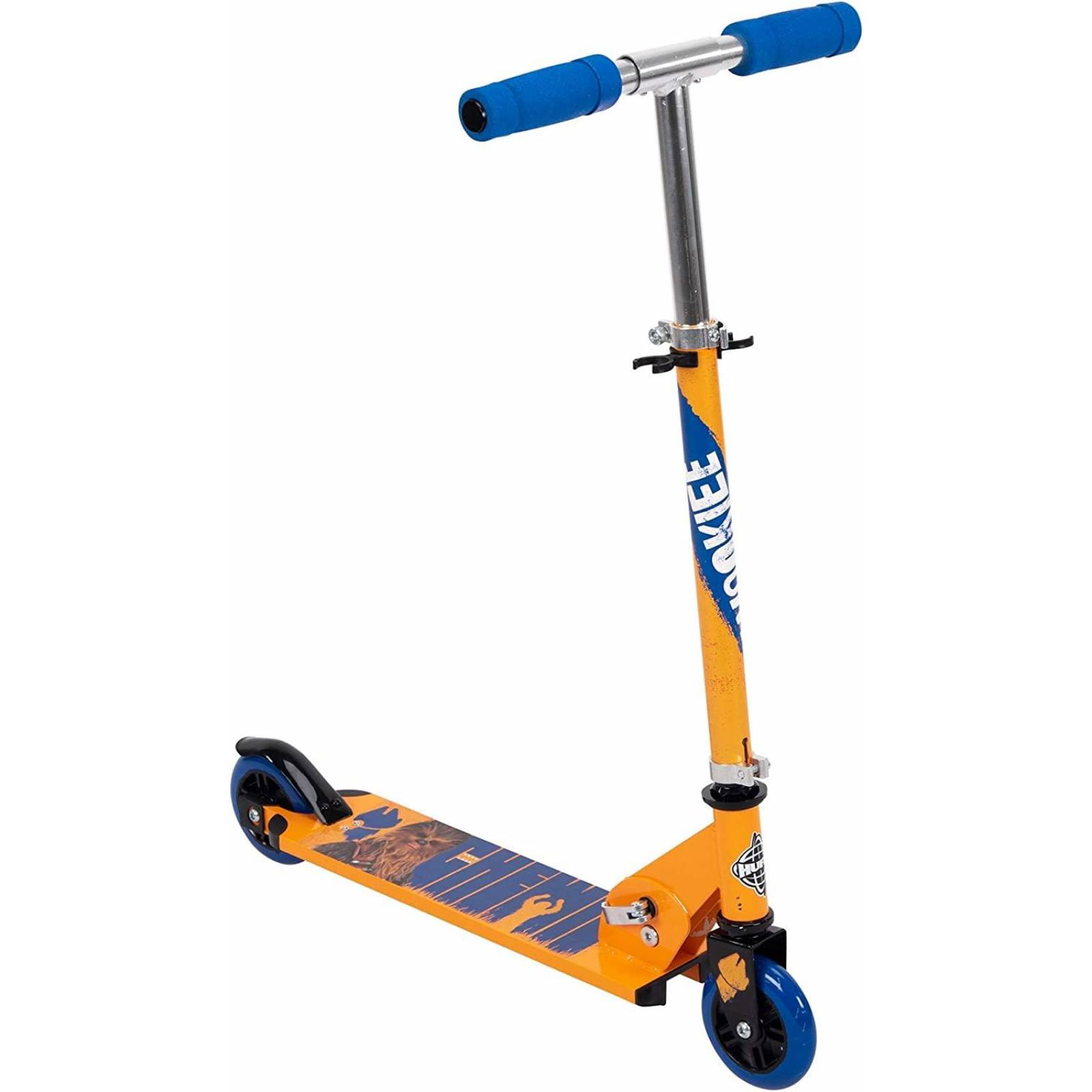 Huffy Star Wars Chewbacca - Scooter en línea plegable para niños, color naranja 