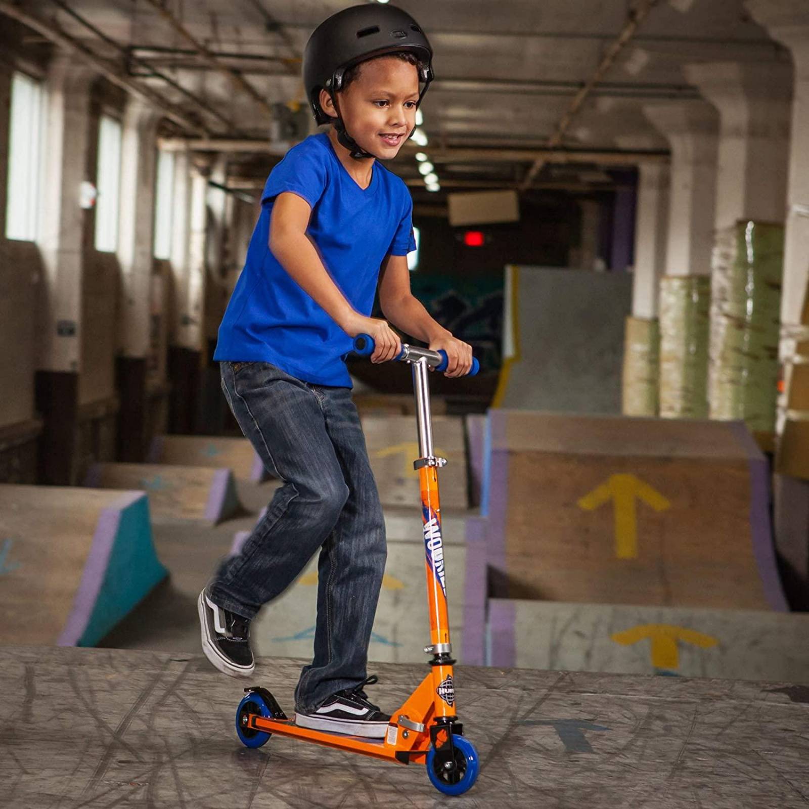 Huffy Star Wars Chewbacca - Scooter en línea plegable para niños, color naranja 