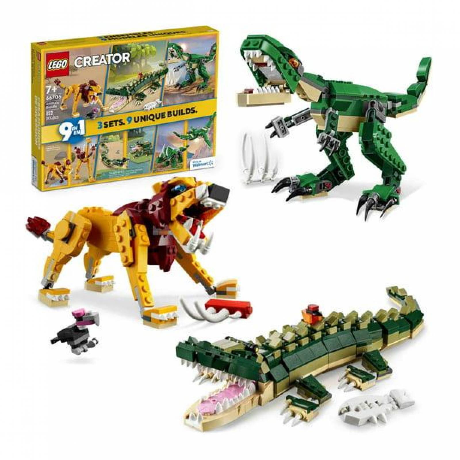 Lego Creator 66706 (Cocodrilo, Dinosaurio y León) 