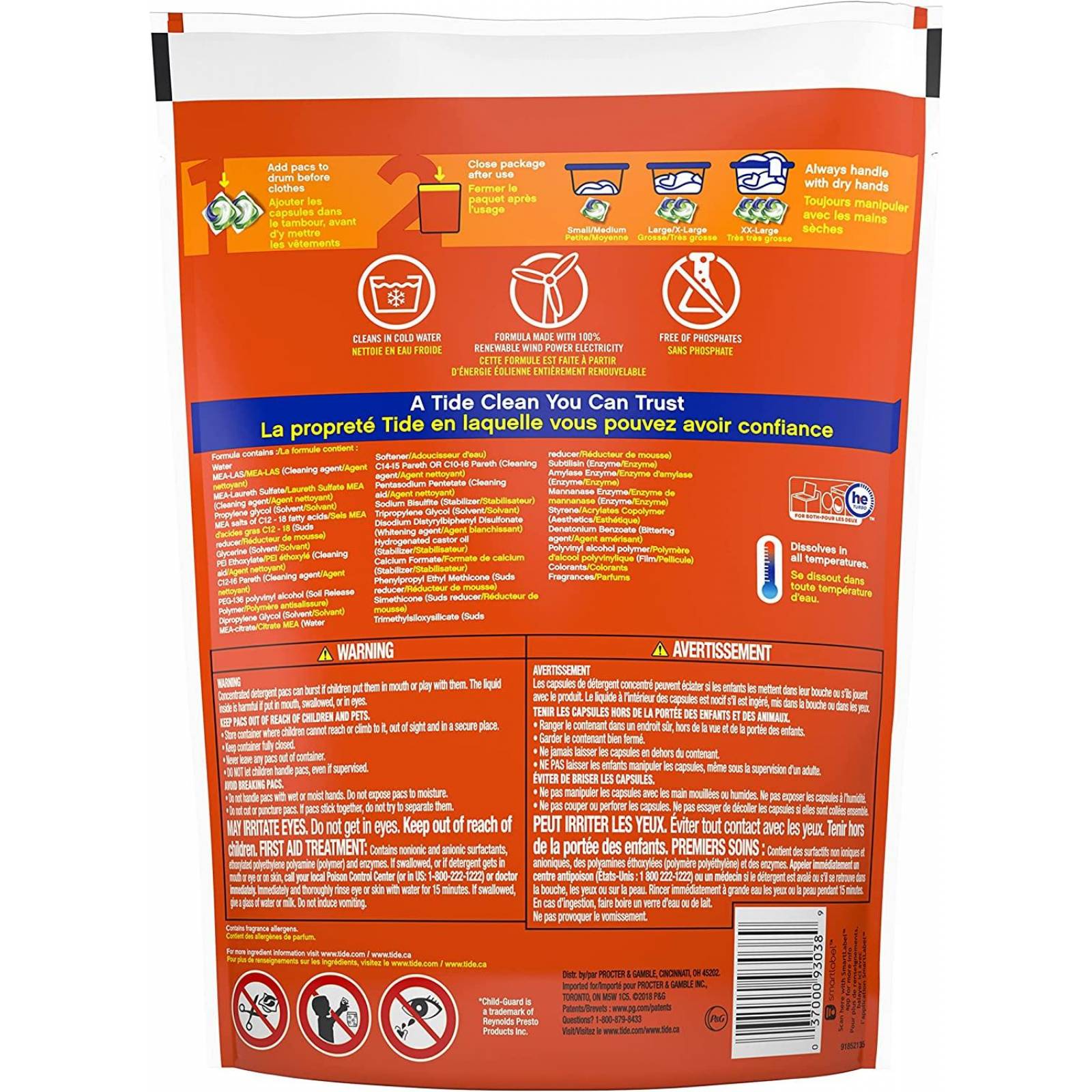 Tide Pods Detergente, 35 unidades 