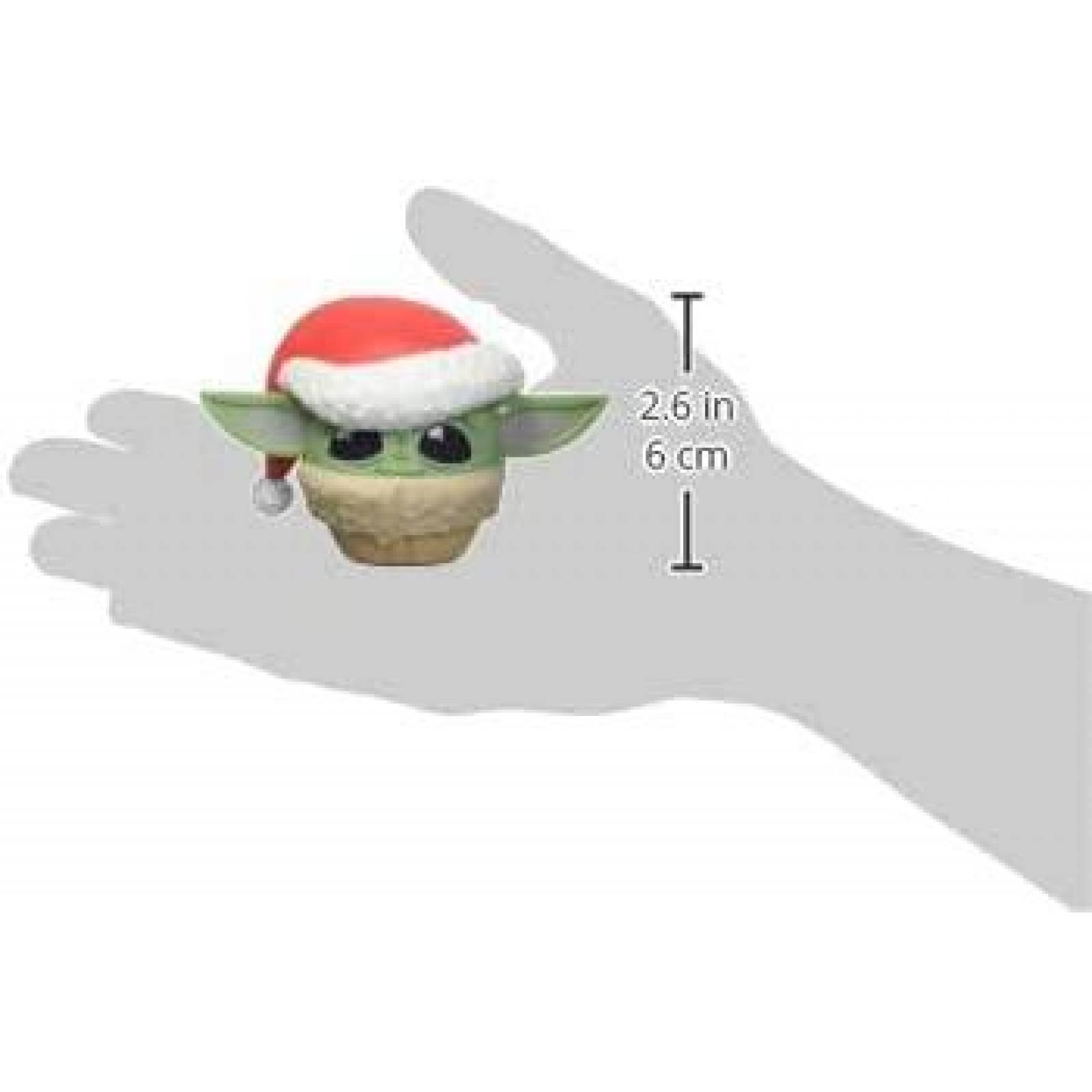 Bitty Boomers Star Wars The Mandalorian: Grogu con Sombrero de Papá Noel, Mini Altavoz Bluetooth