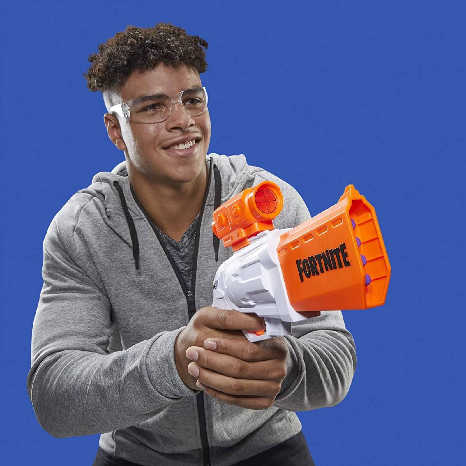 NERF Fortnite SR Blaster, lanza 4 dardos 