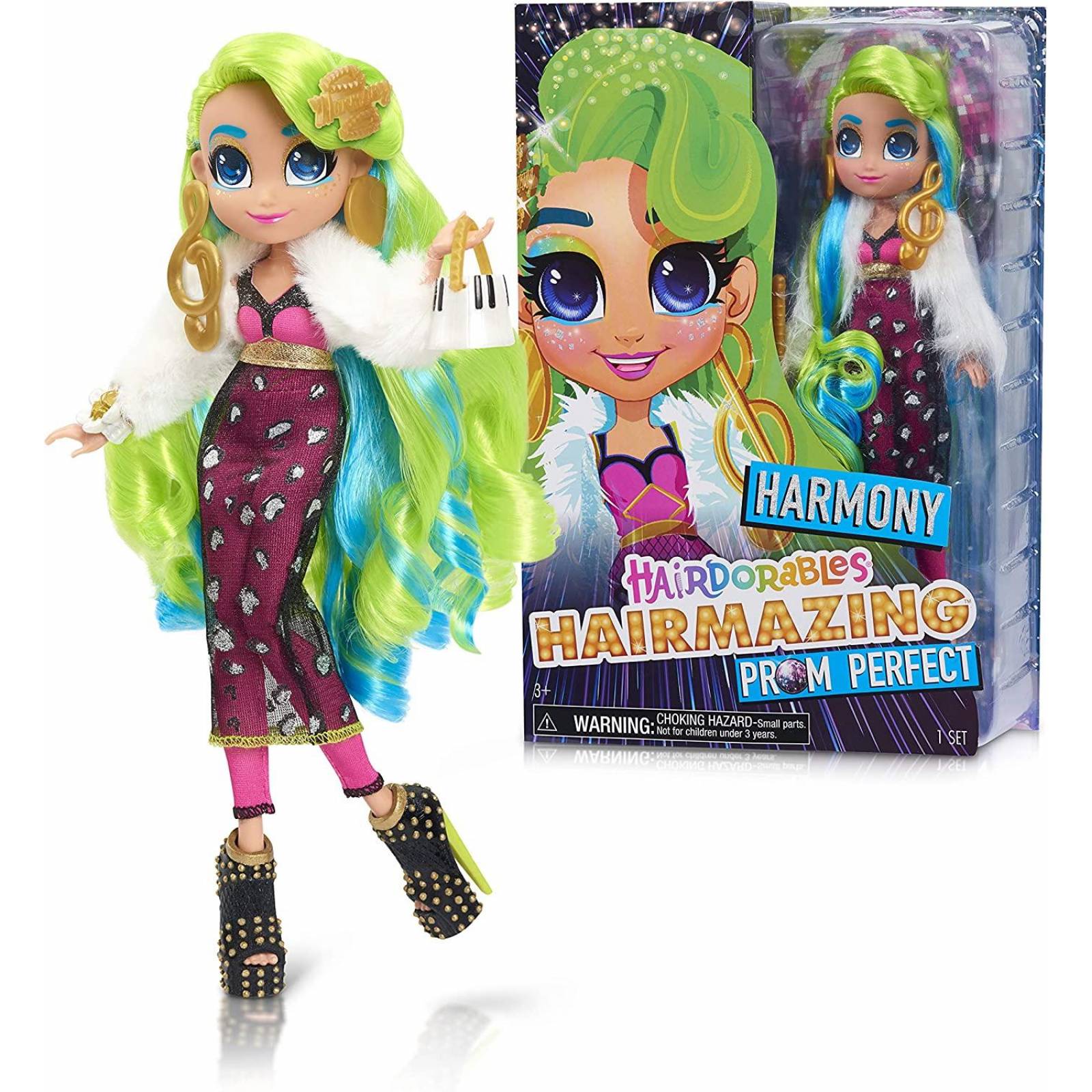 Hairdorables Muñeca Harmony (Prom Perfect) 