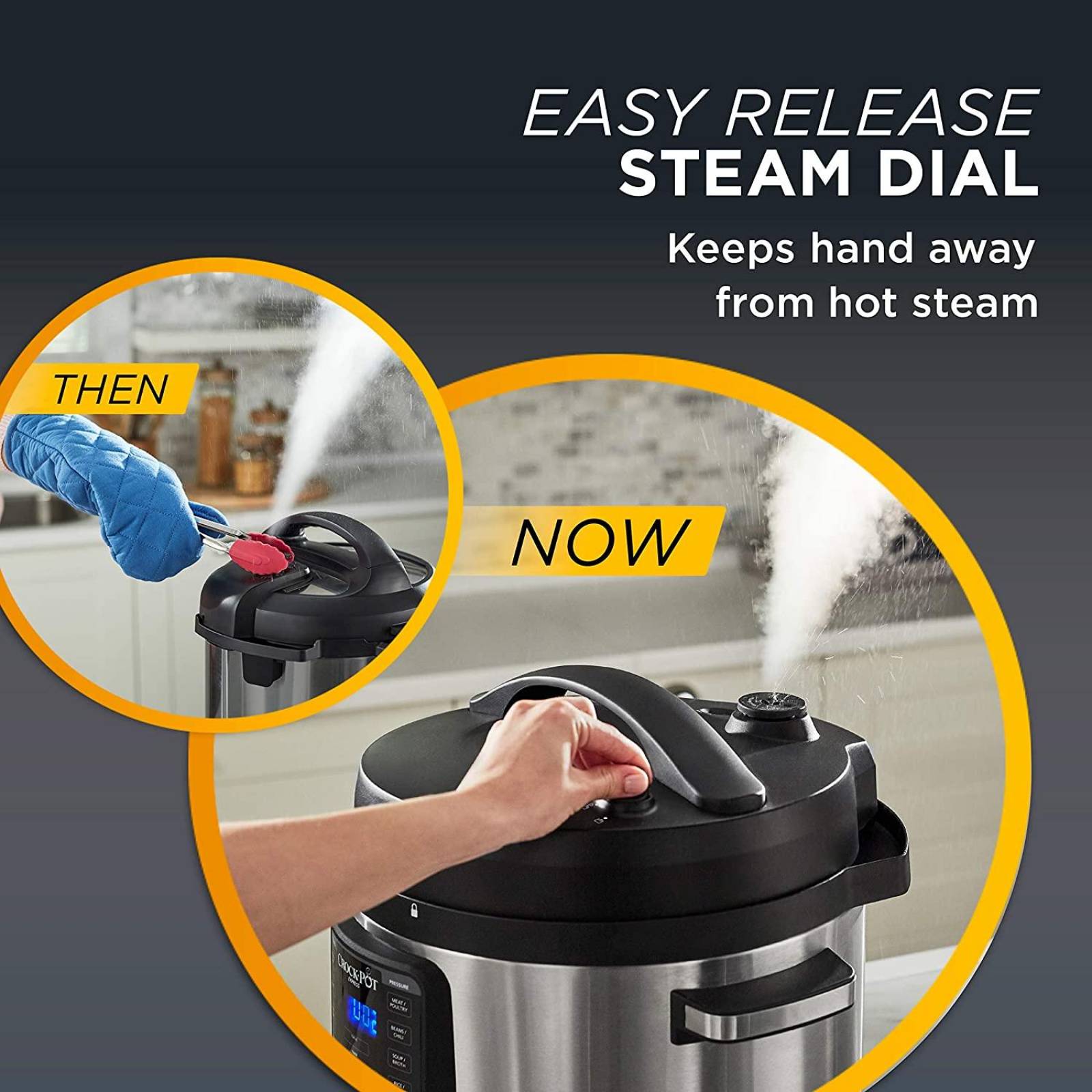 Crock-Pot 2097588 10-Qt. Express, acero inoxidable 