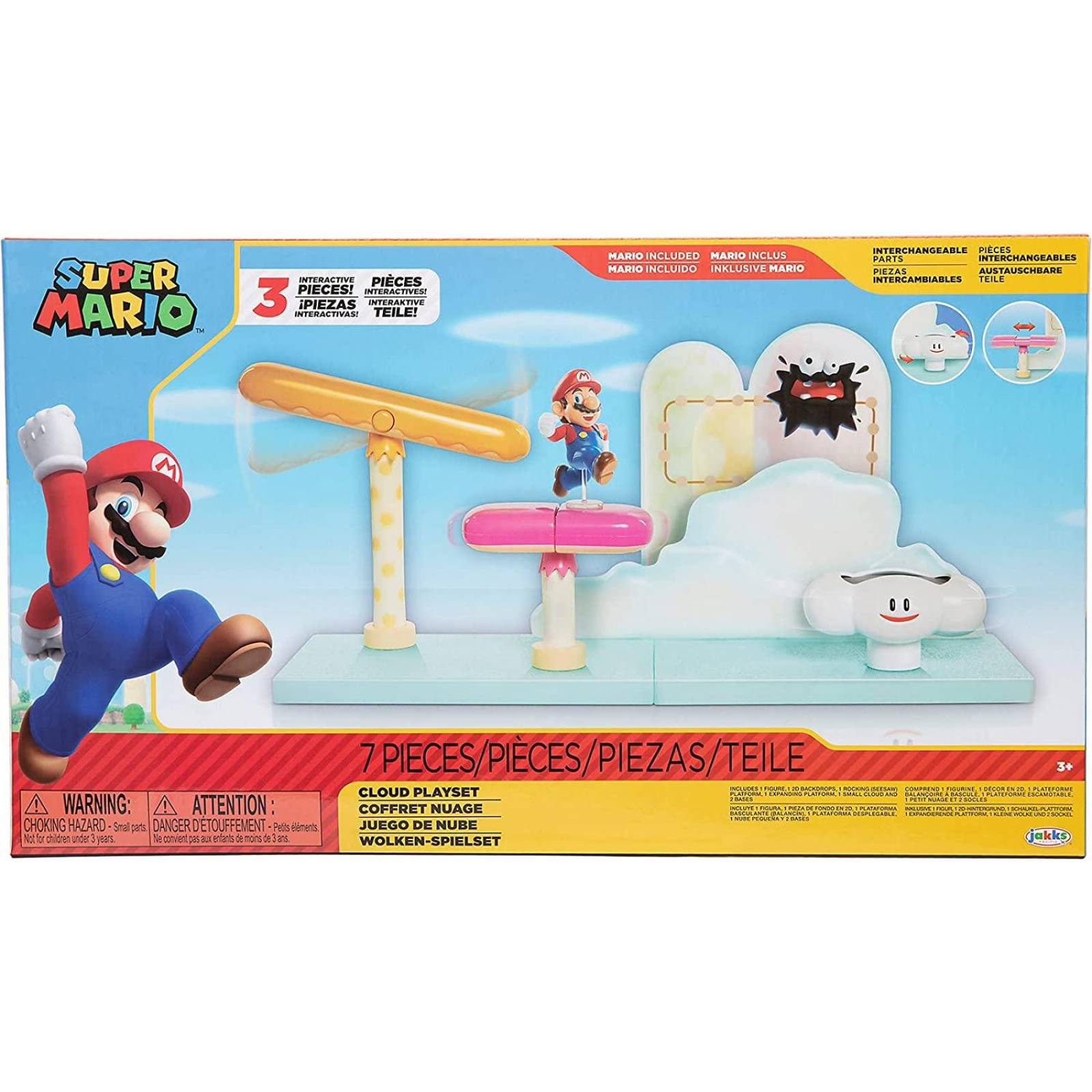 Nintendo Super Mario Juego de Nube, 7 piezas 