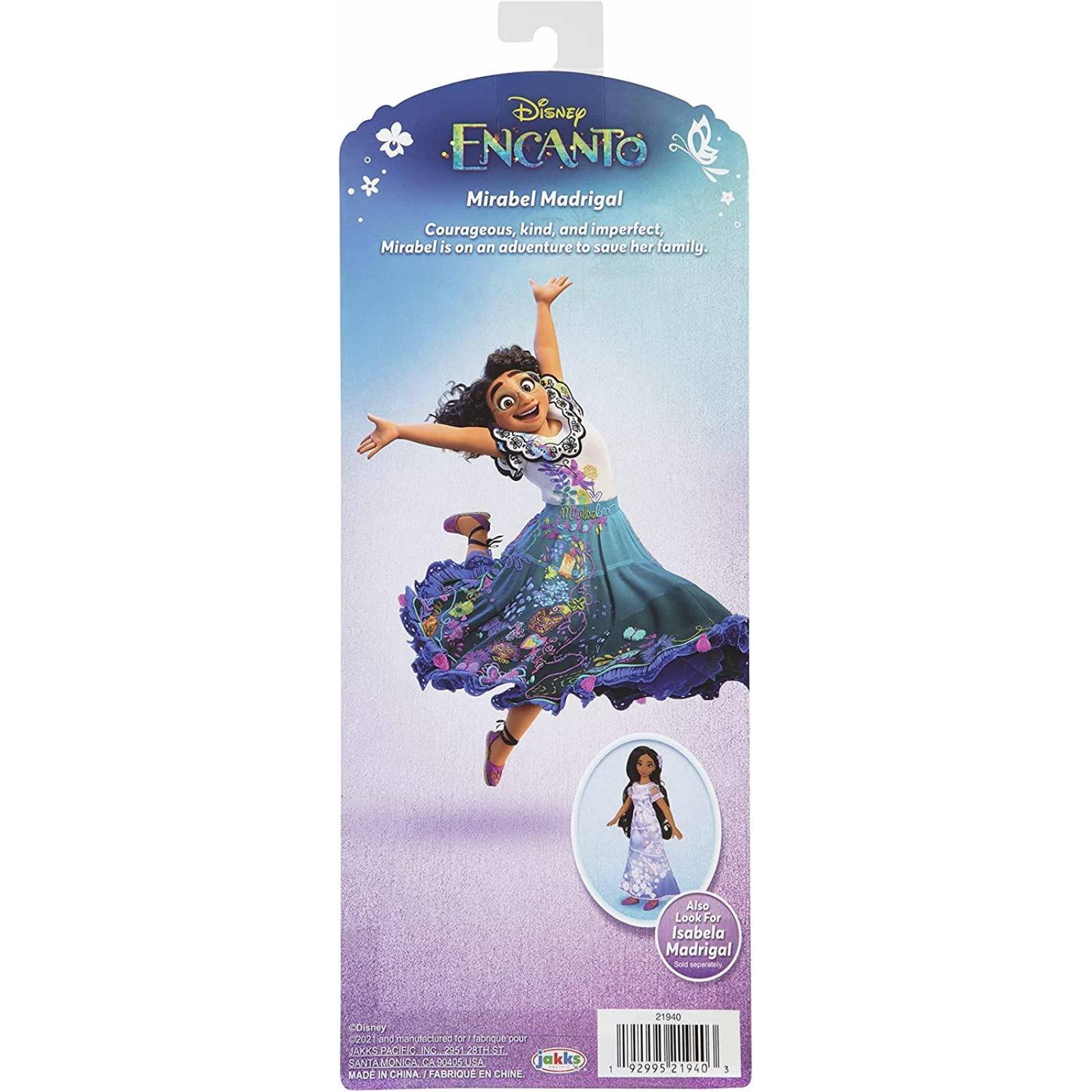 Disney Encanto Mirabel Madrigal, muñeca 11 pulgadas 