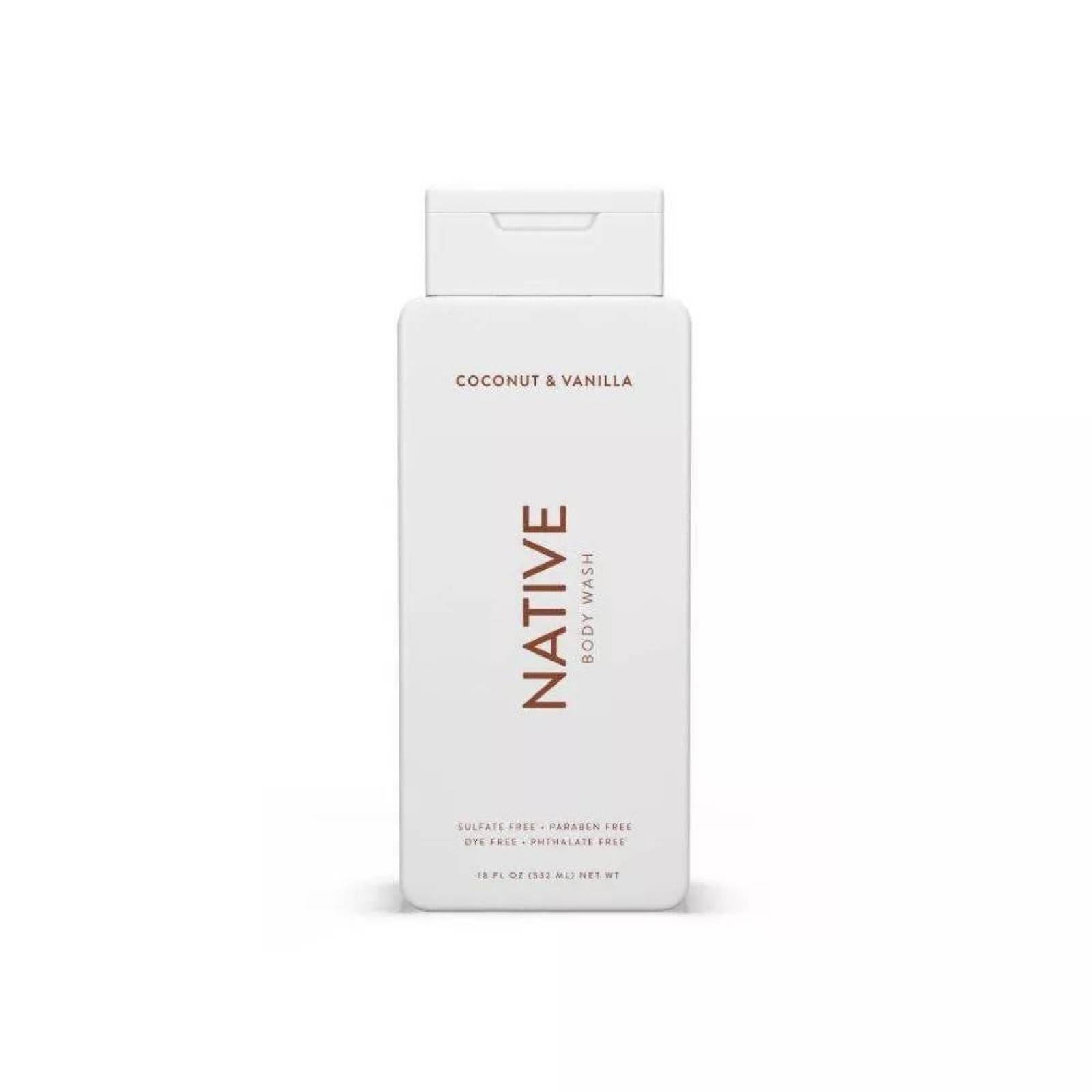 Native Body Wash Coconut & Vanilla -- 18 fl oz. Gel de baño 