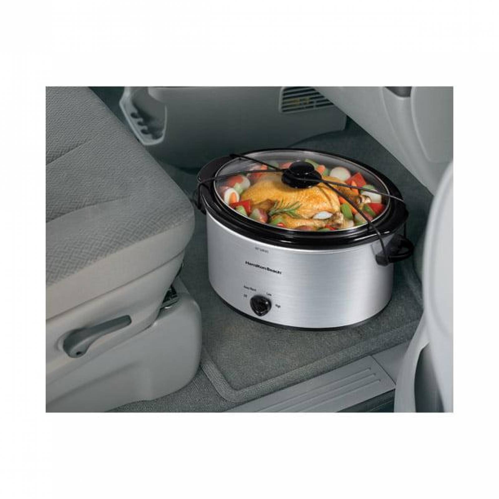 Hamilton Beach Olla de cocción lenta portátil de 5 cuartos 