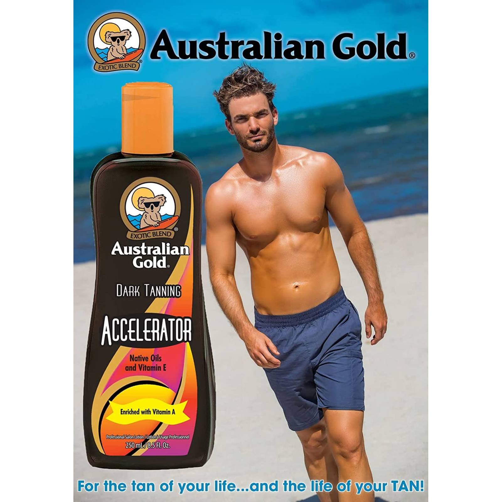 Australian Gold DARK TANNING ACCELERATOR Lotion 8.5 oz