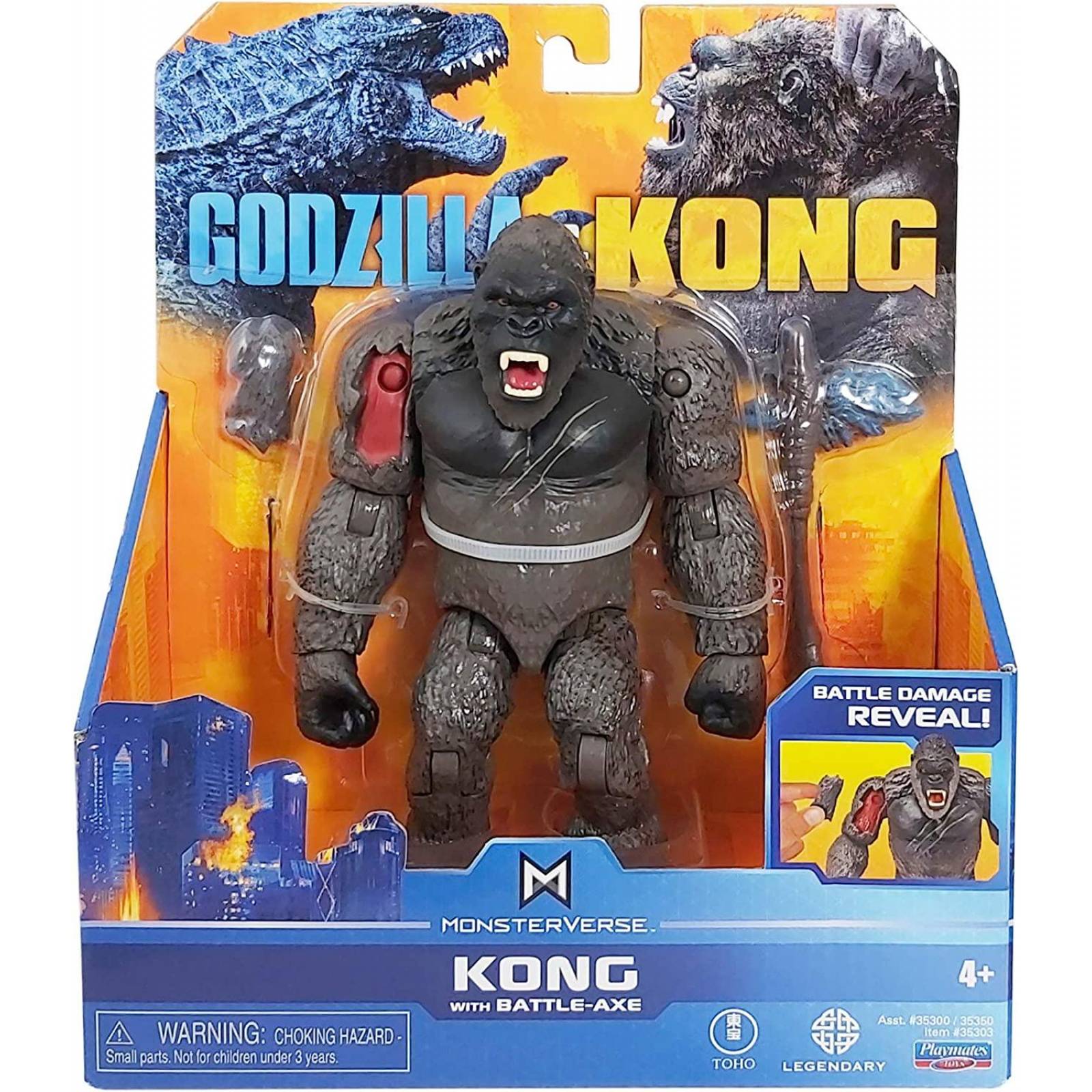 Godzilla vs. Kong Figura de Kong 6 pulgadas con accesorio 