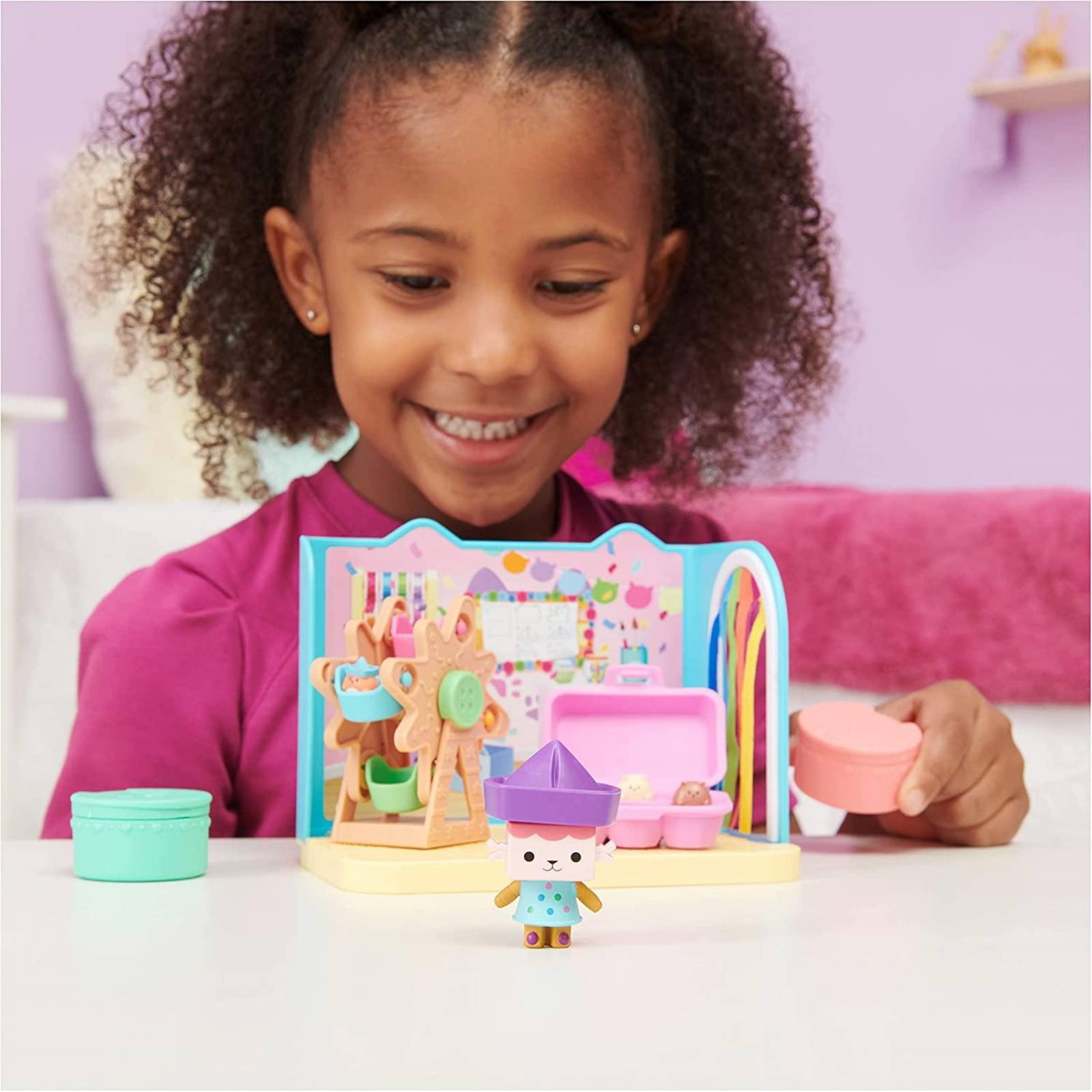 Gabby's Dollhouse, Baby Box Cat Craft-A-Riffic Habitación con Figura 
