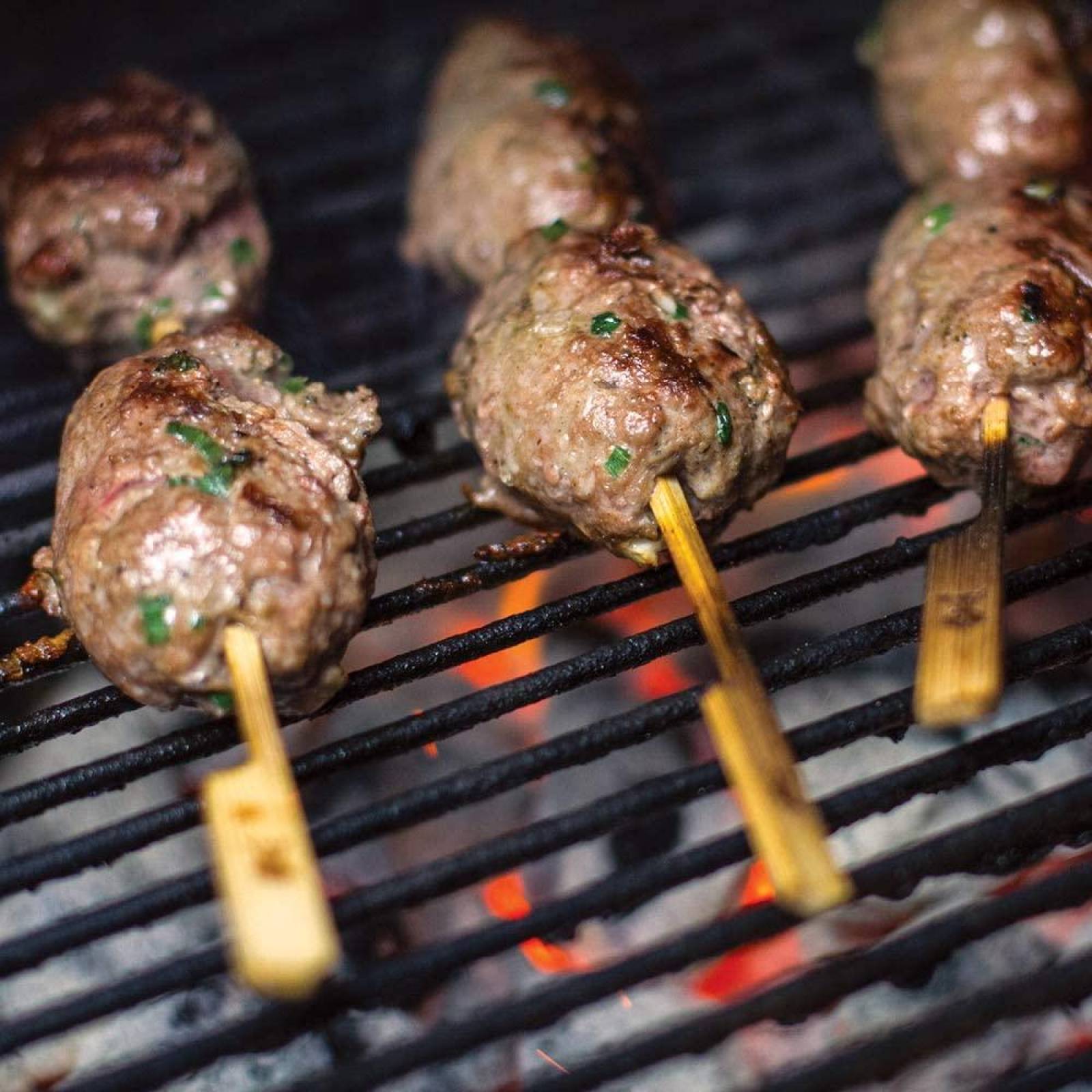 Weber brochetas de bambú 
