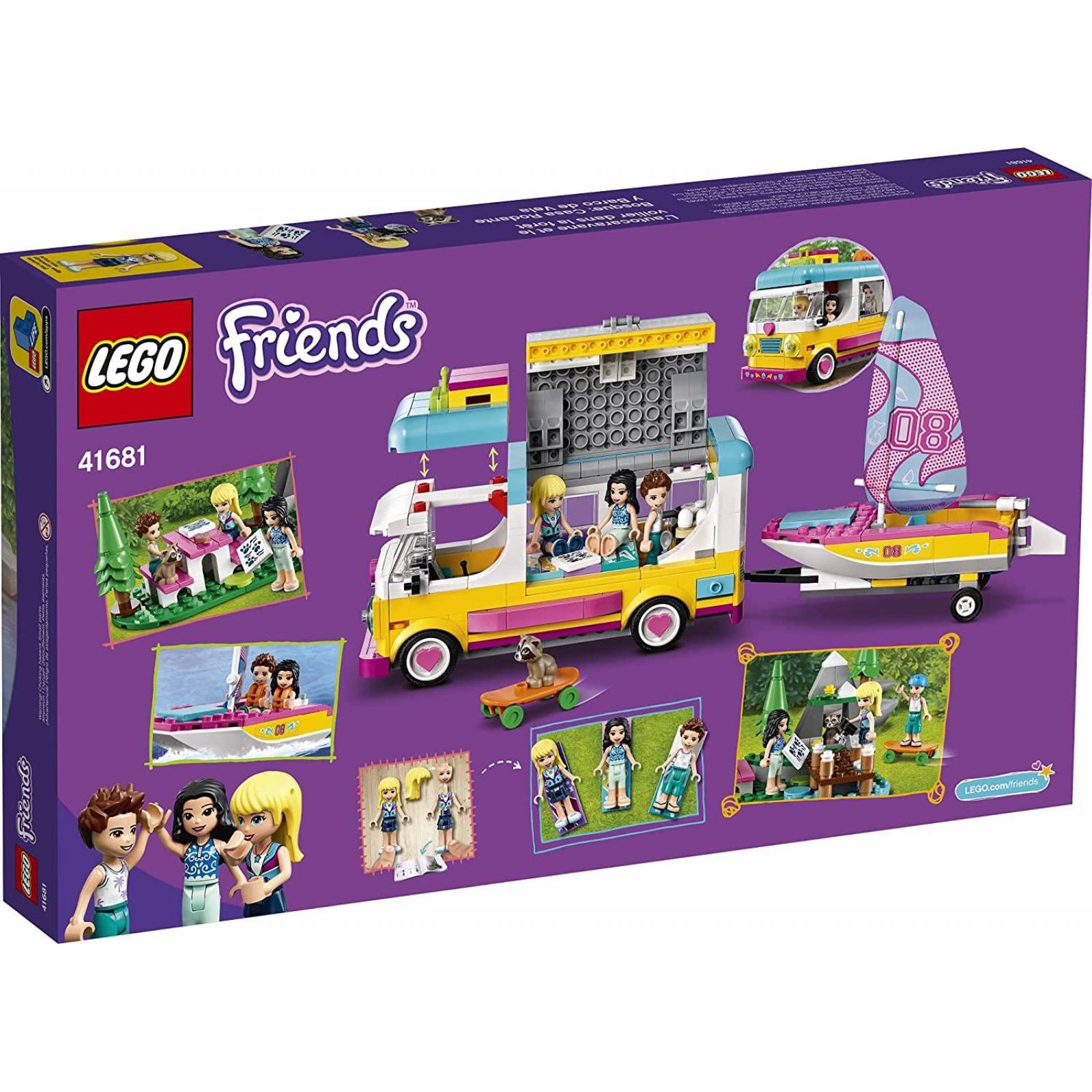 LEGO Friends Forest Camper Van and Sailboat 41681 