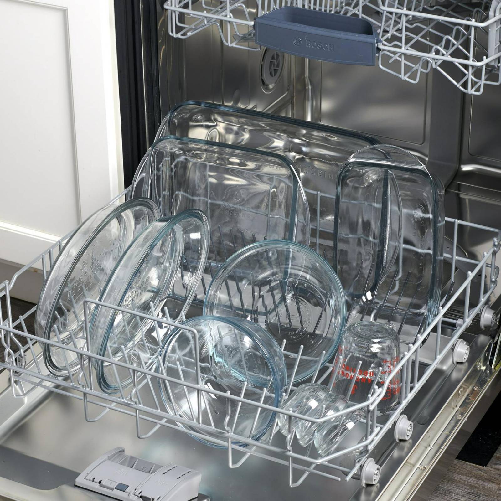 Anchor Hocking Glass Set de recipientes para hornear, 11 piezas, varios tamaños con taza medidora