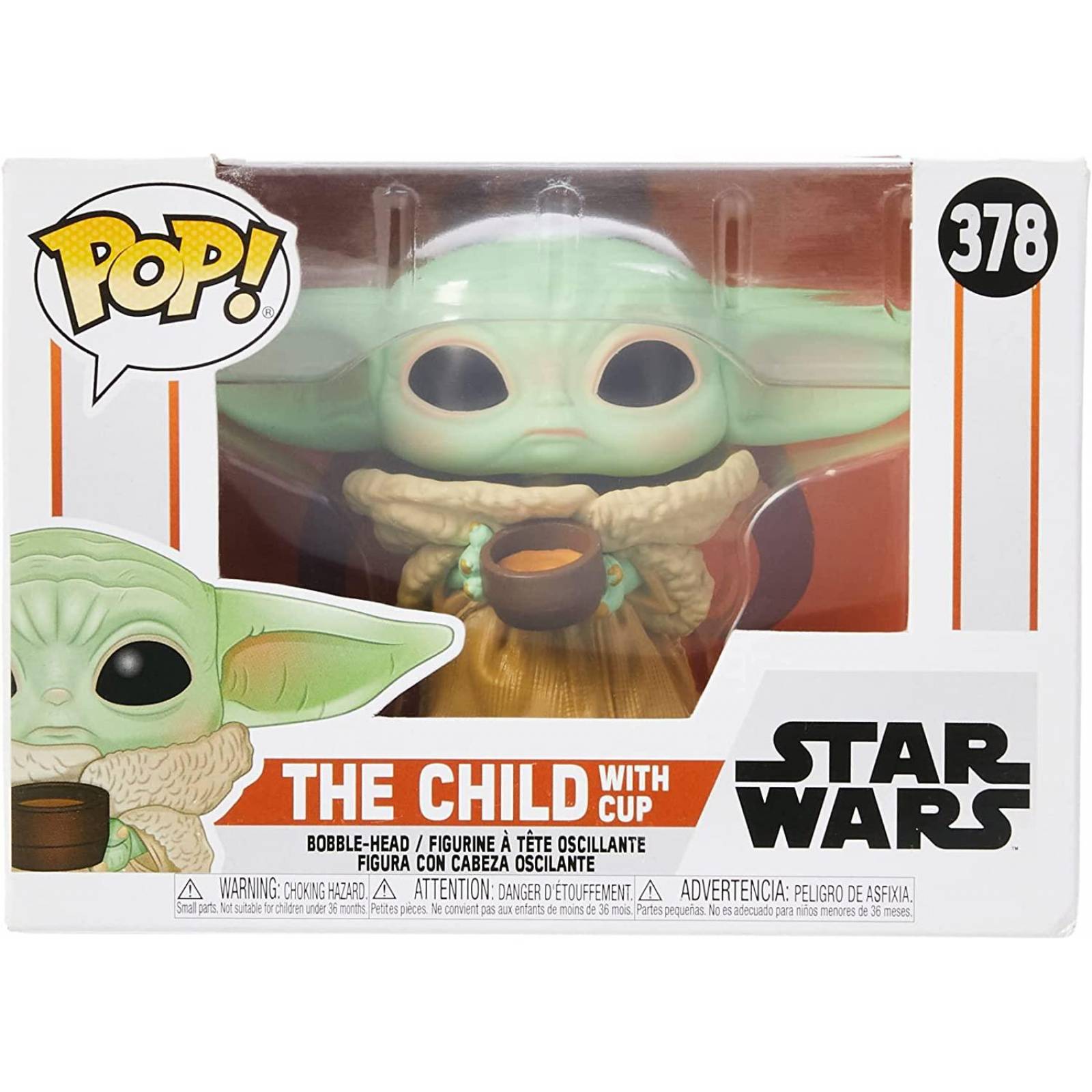 Funko Pop! Star Wars: The Mandalorian - The Child (Grogu) with Cup (cabeza oscilante) #378 
