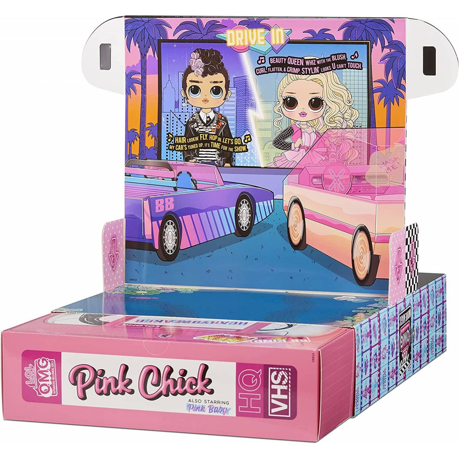 LOL Surprise OMG Movie Magic Fashion 2-Pack Tough Dude & Pink Chick 