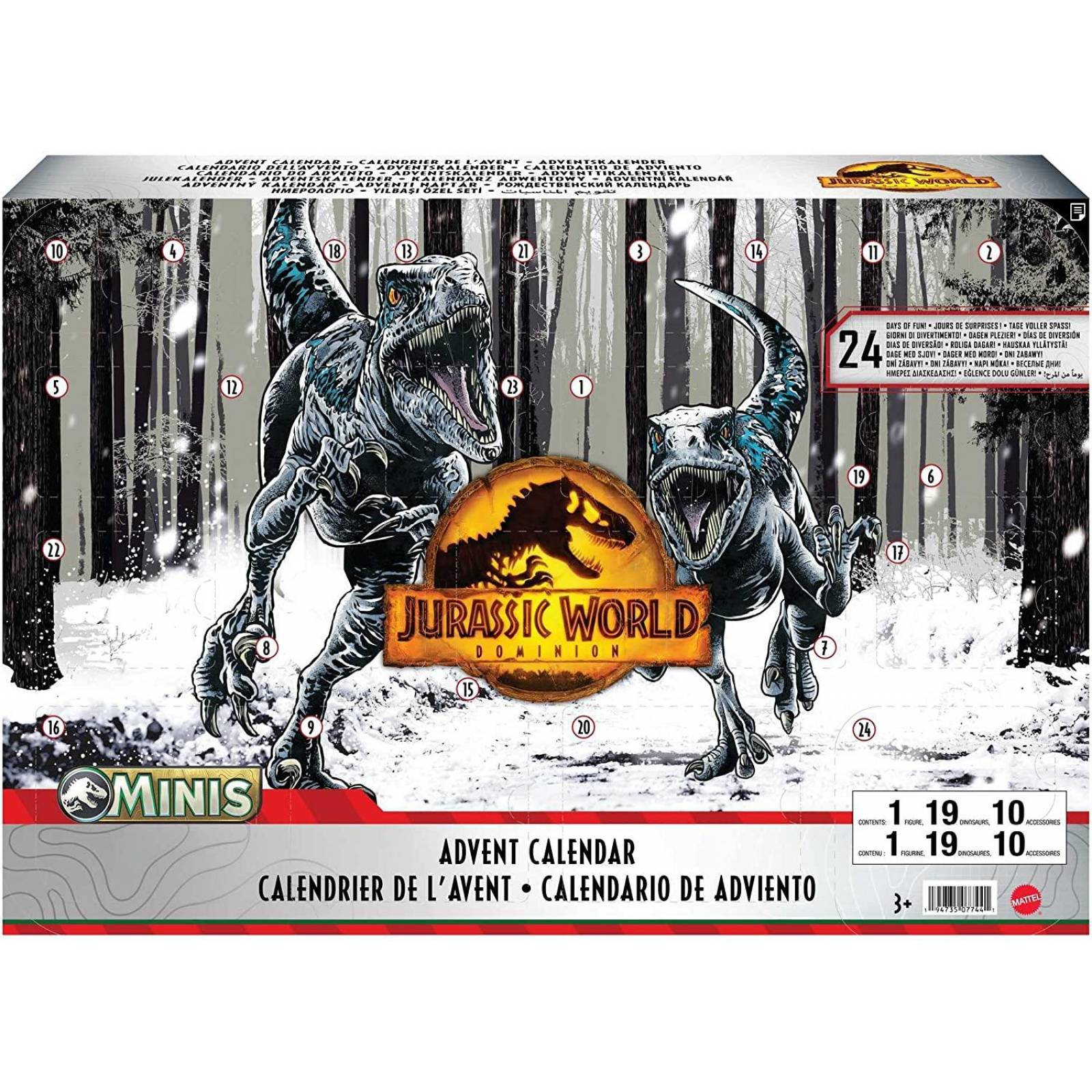 Jurassic World Dominion Calendario de Adviento 