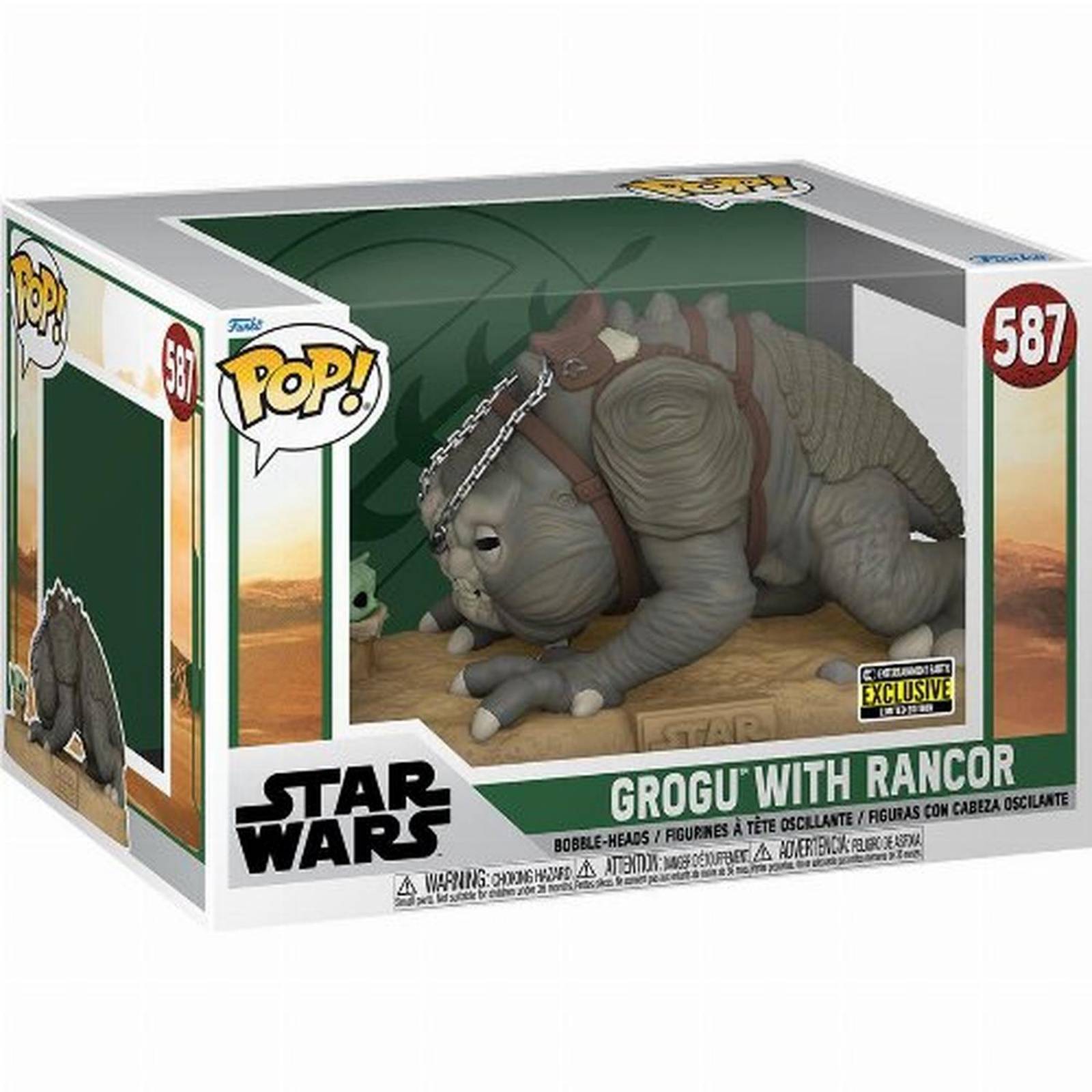 Star Wars Grogu with Rancor Pop!. Figura 