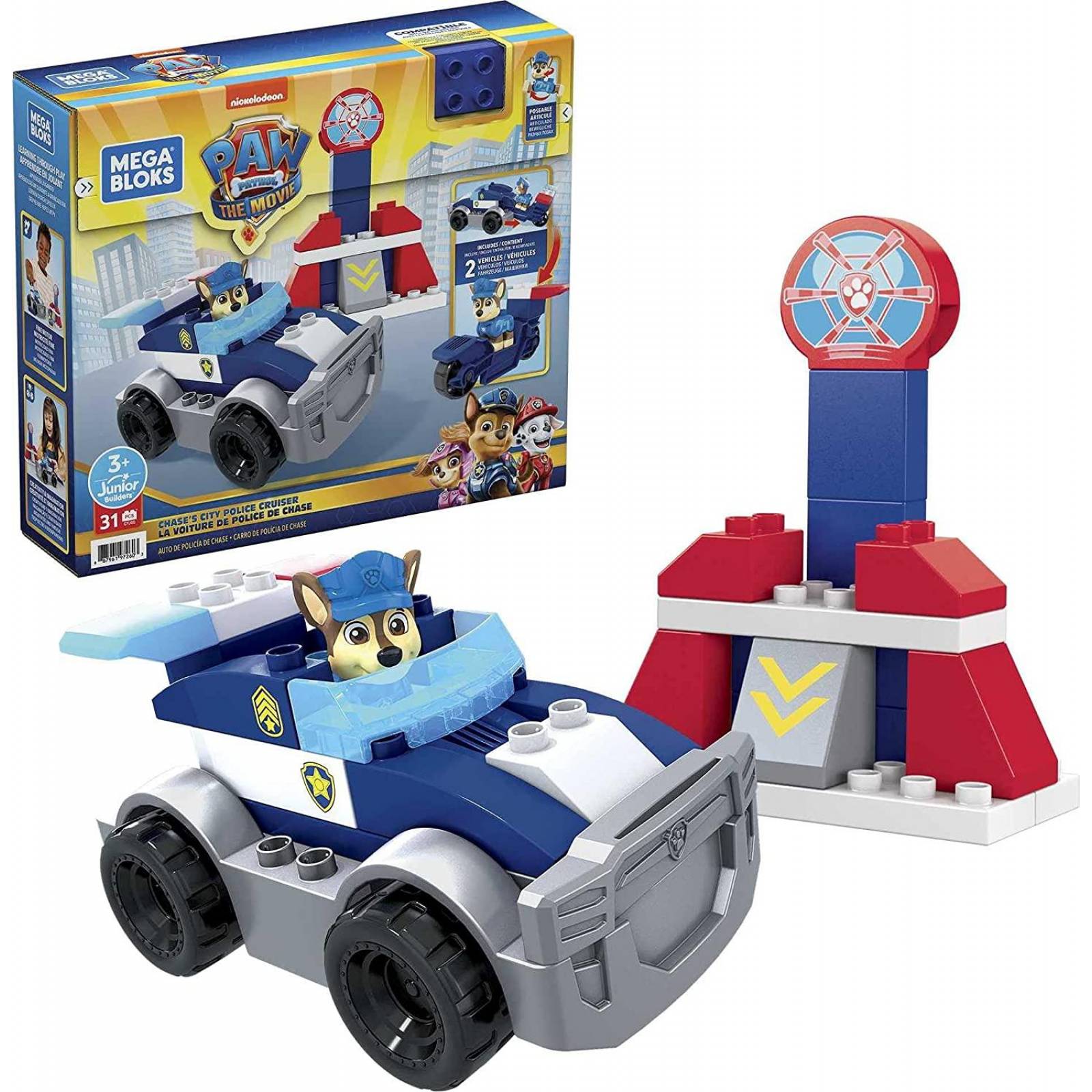 Mega Bloks PAW Patrol Auto de Policía de Chase