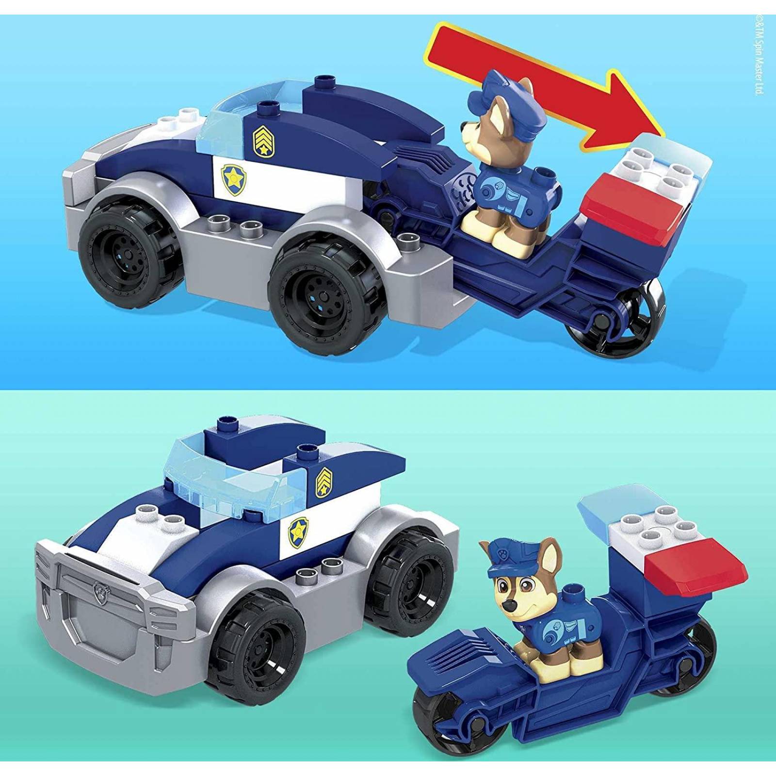 Mega Bloks PAW Patrol Auto de Policía de Chase