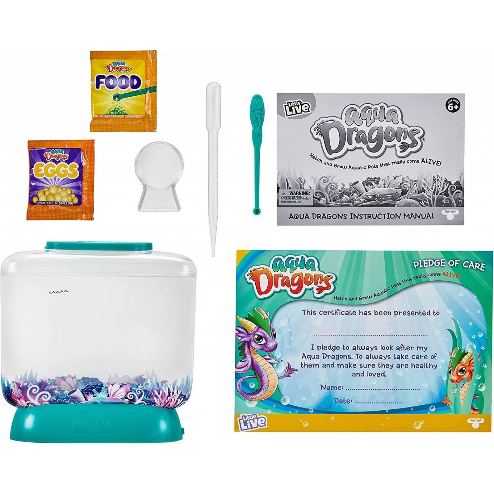 Little Live Aqua Dragons - Hábitat de mar Profundo - Tanque de luz LED 