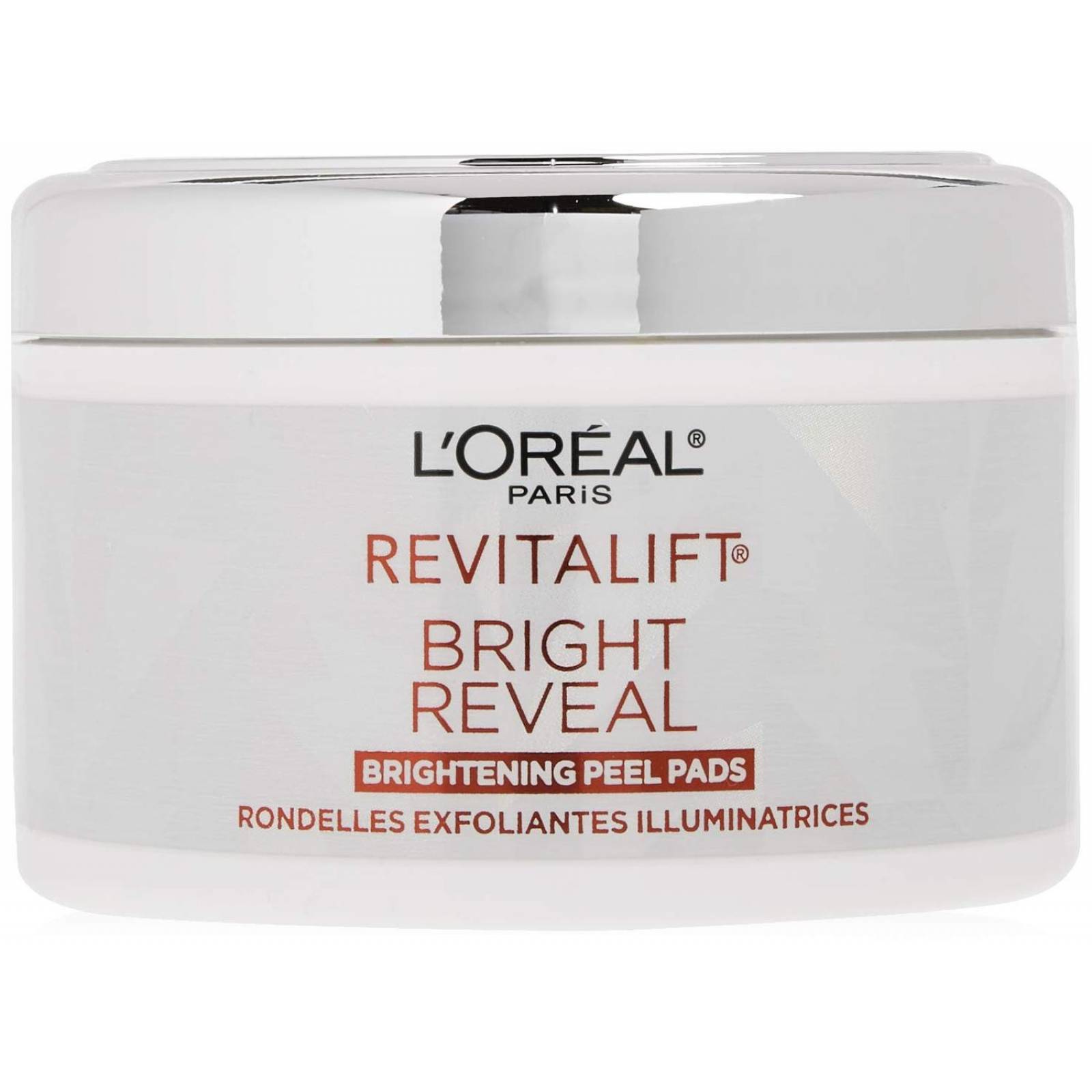 L'Oreal Paris Revitalift Bright Reveal Anti-Aging Peel Pads Almohadillas faciales exfoliantes con ác